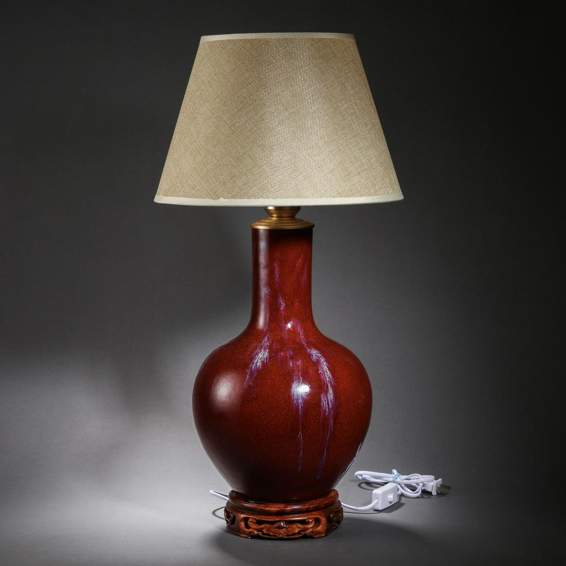China Qing Dynasty bean red lamp (1 of 10)