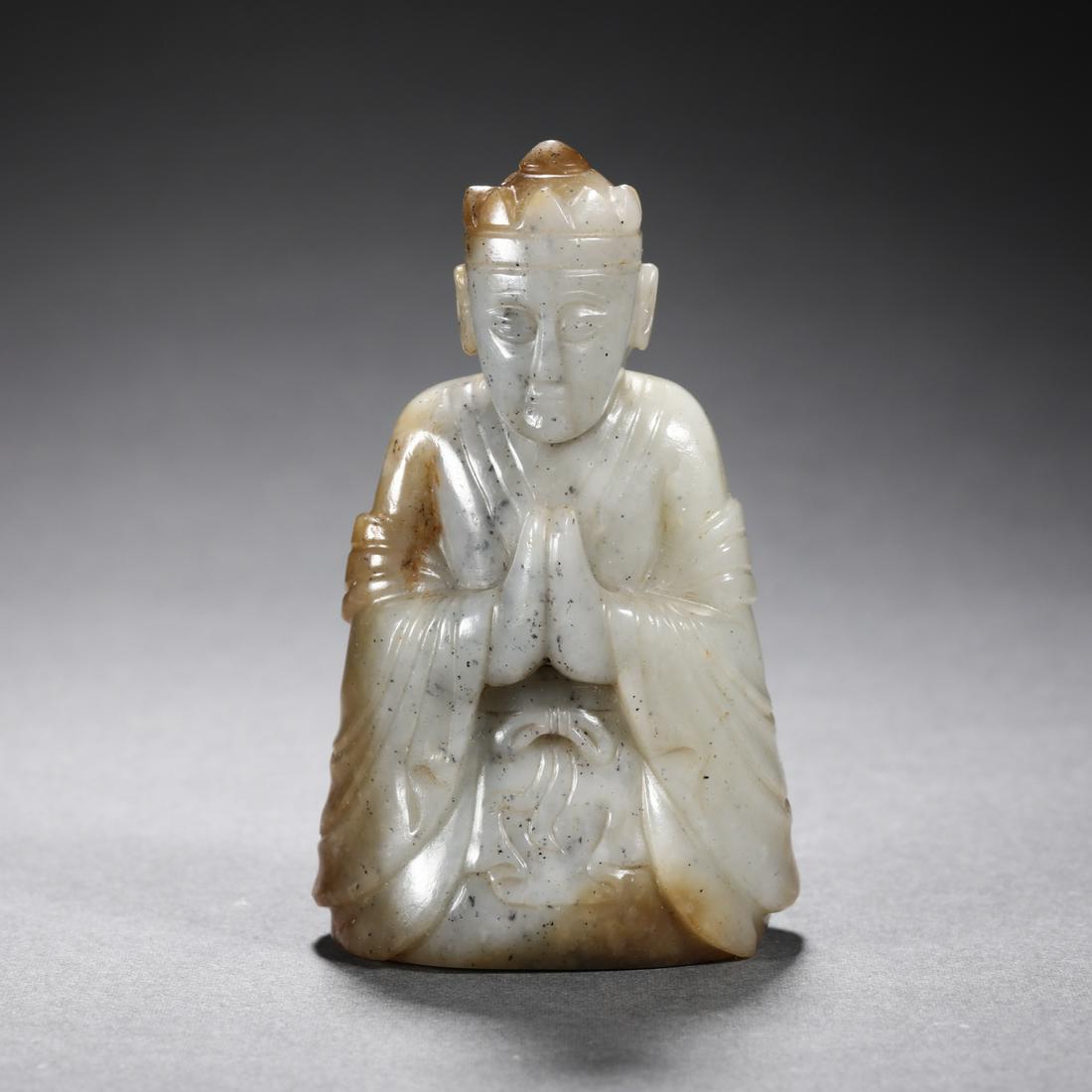 China Qing Dynasty Hetian Jade Buddha (1 of 6)