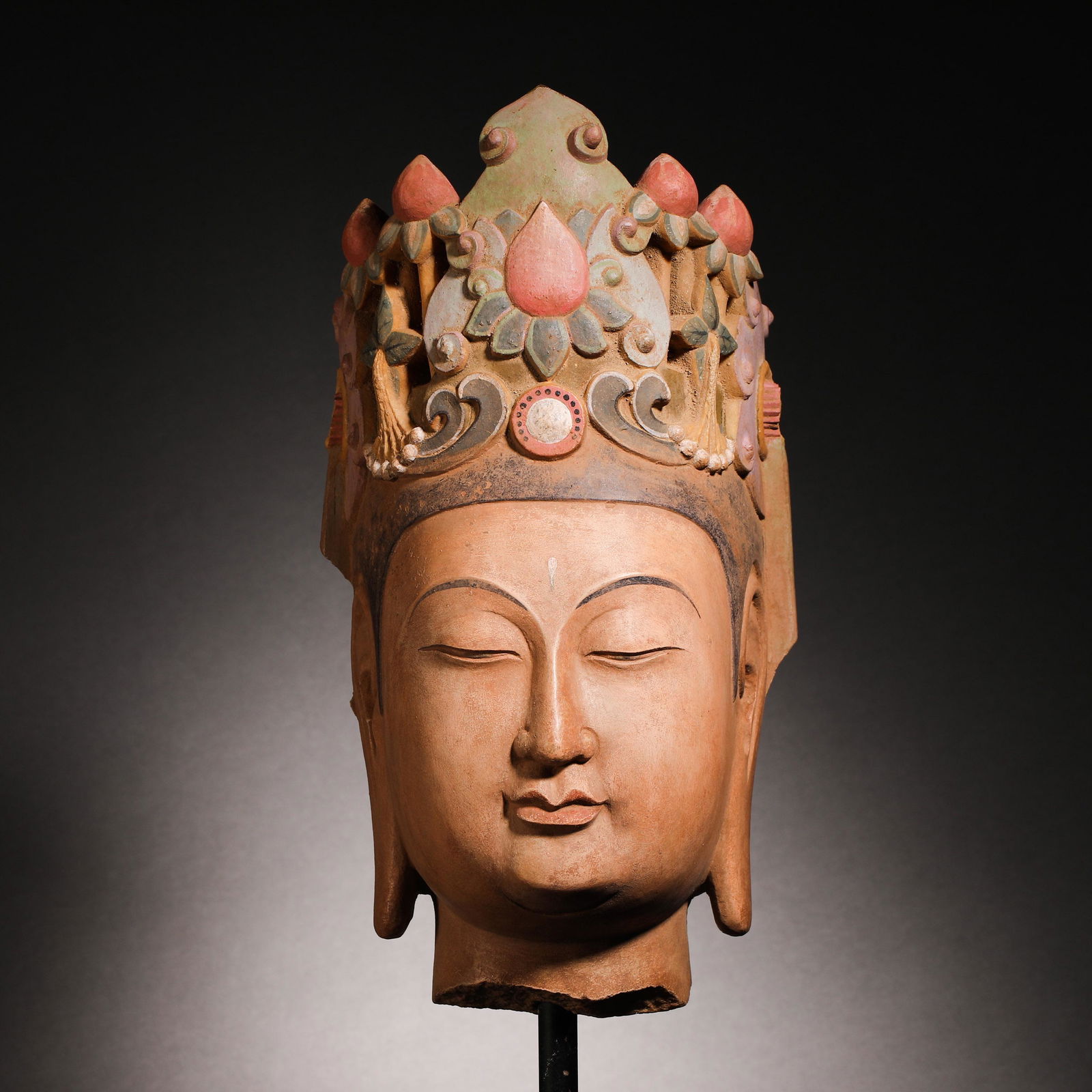 Northern Wei Dynasty stone Buddha Head Statue (1 of 9)