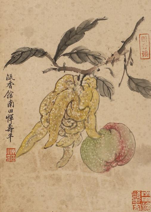 Chinese ink painting, flowers on paper by Yun Shouping (1 of 6)