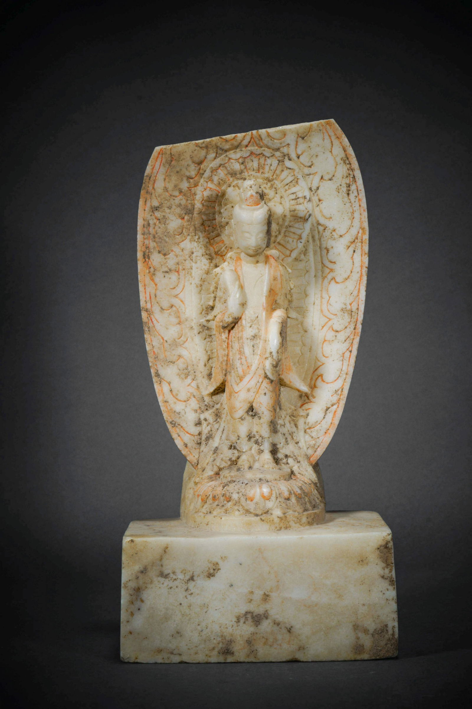 Northern Wei Dynasty White Stone Buddha Statue (1 of 9)