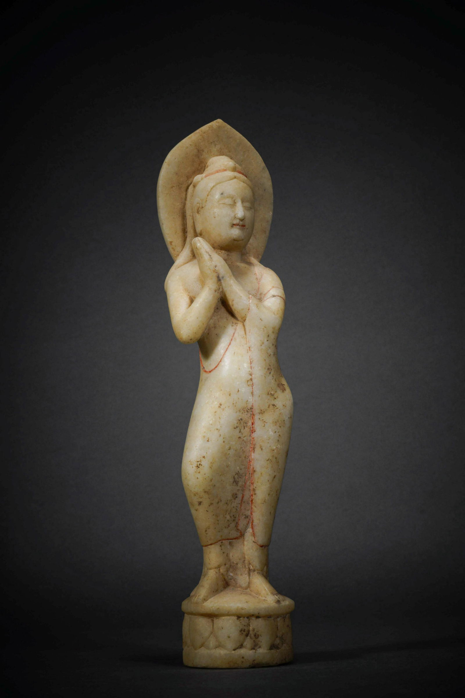 Northern Wei Dynasty White Stone Buddha Statue (1 of 9)