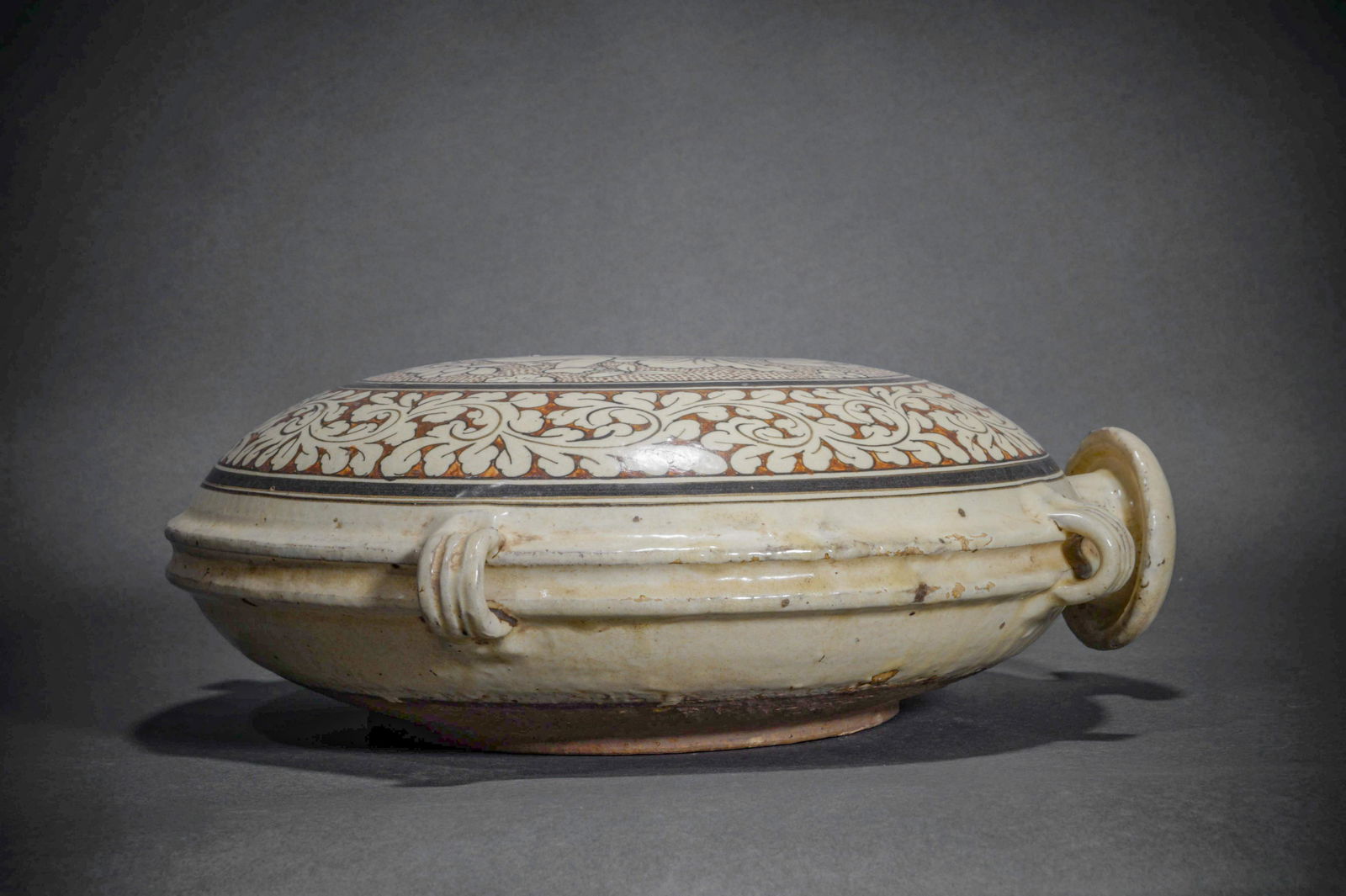 Song Dynasty Cizhou Kiln Flat Pot (1 of 9)