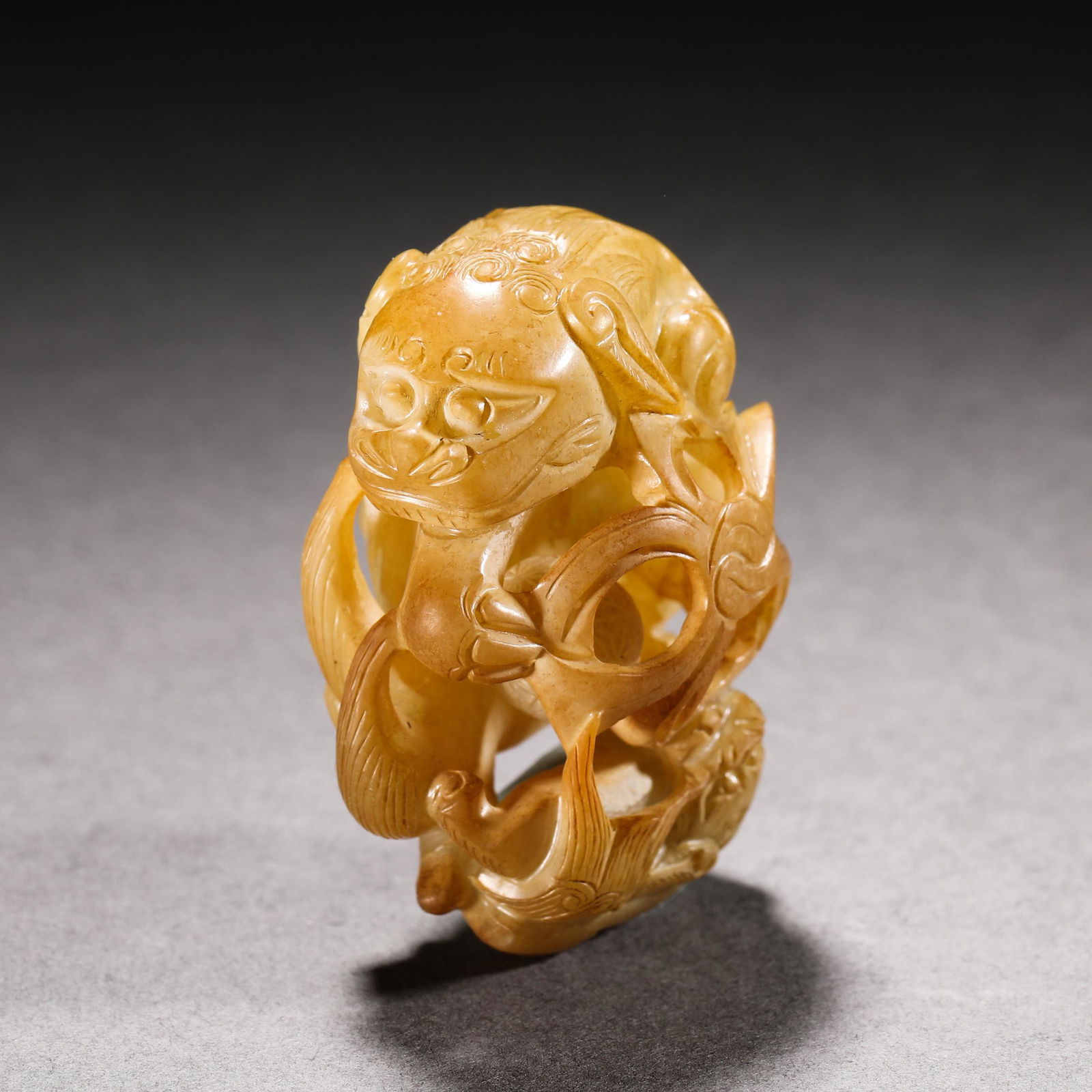 Qing Dynasty Hetian Jade Beast (1 of 8)