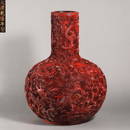 China Qing Dynasty Tick the red celestial bottle