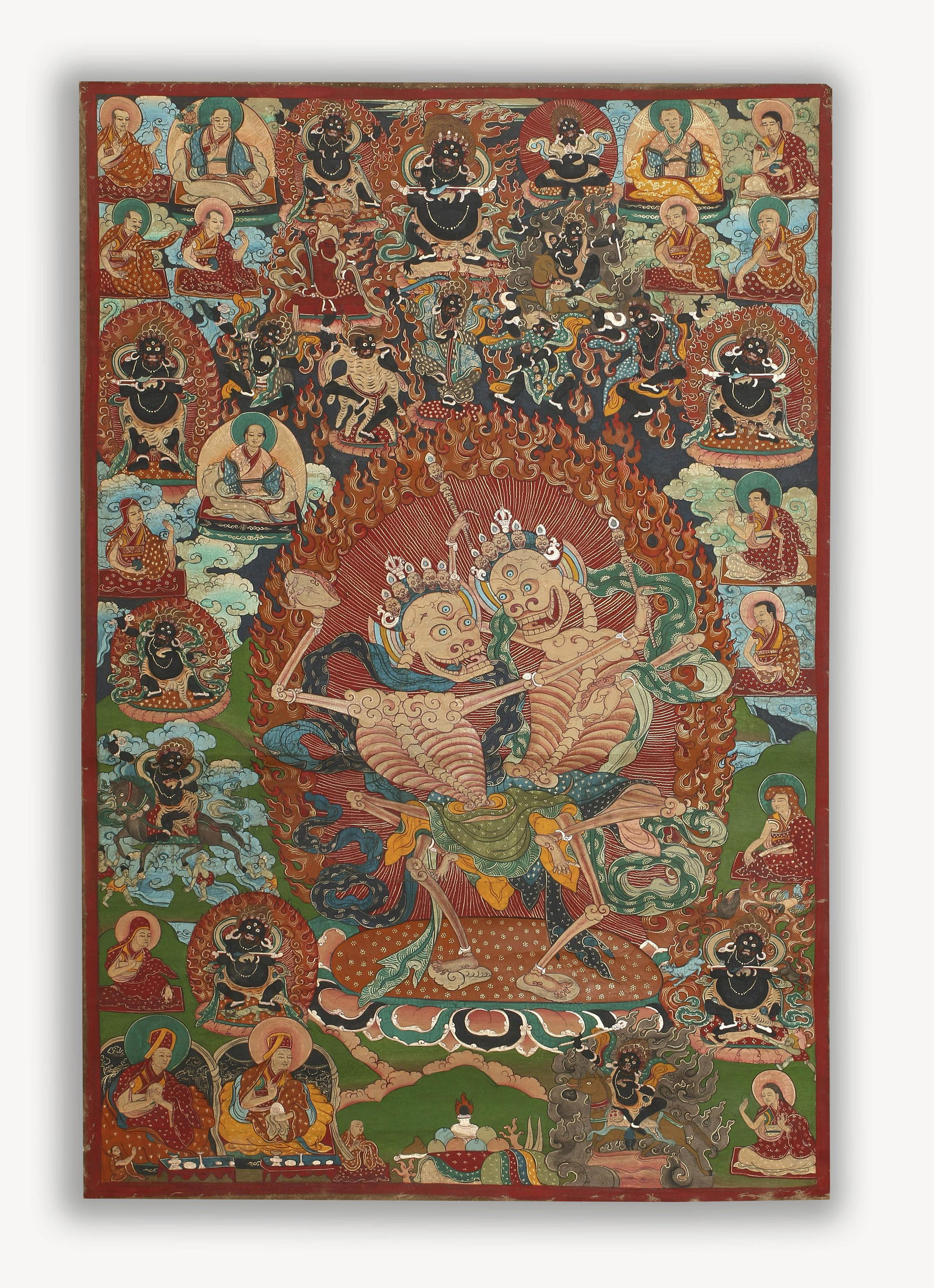Shmashana, Tangka, Tibet, Qing Dynasty (1 of 10)