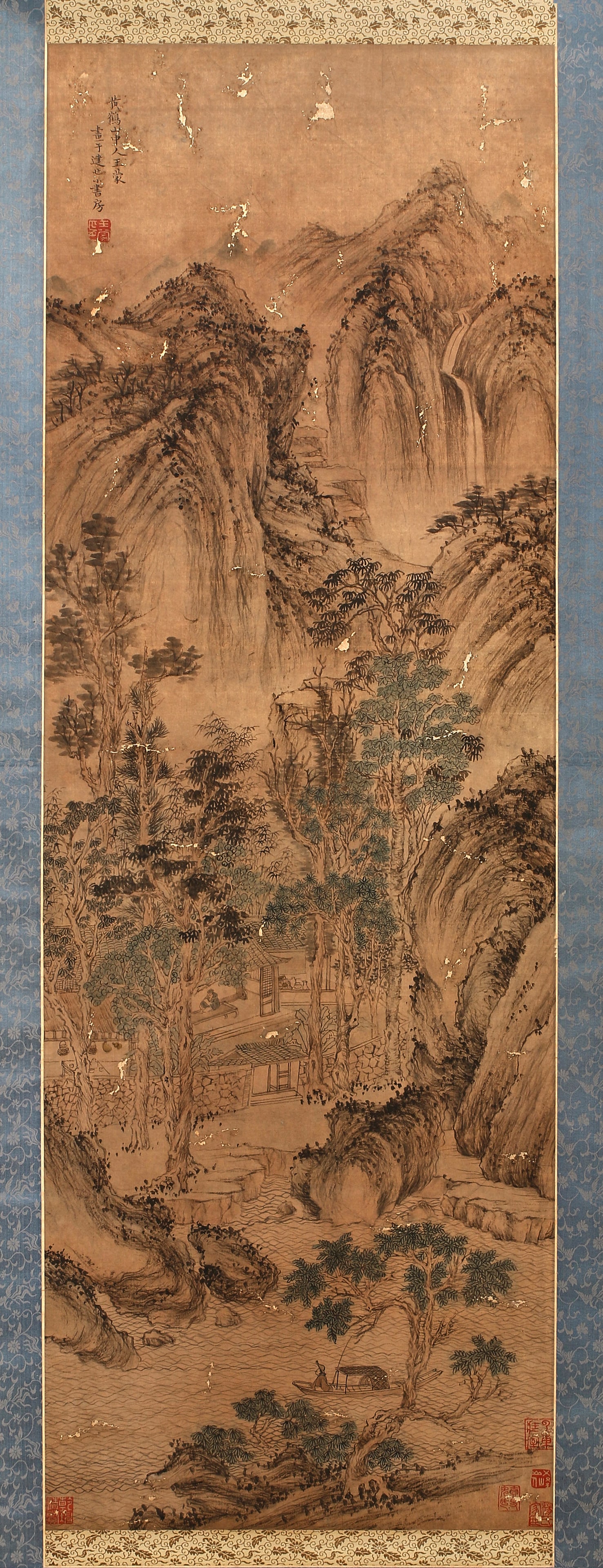 In the early Ming Dynasty, painter Wang Mongolian painted a painting: 123cm long and 41cm wide