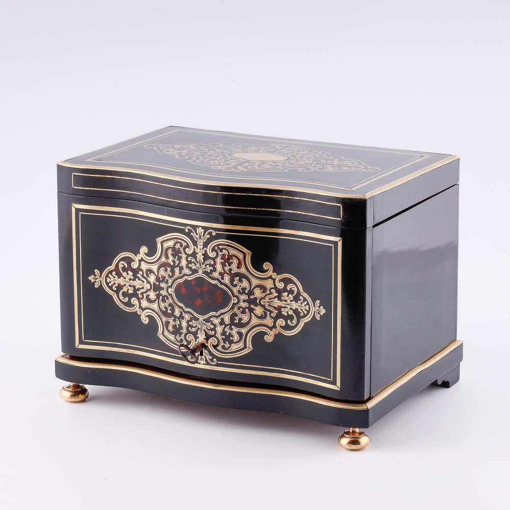 19th century Boulle cigar humidor