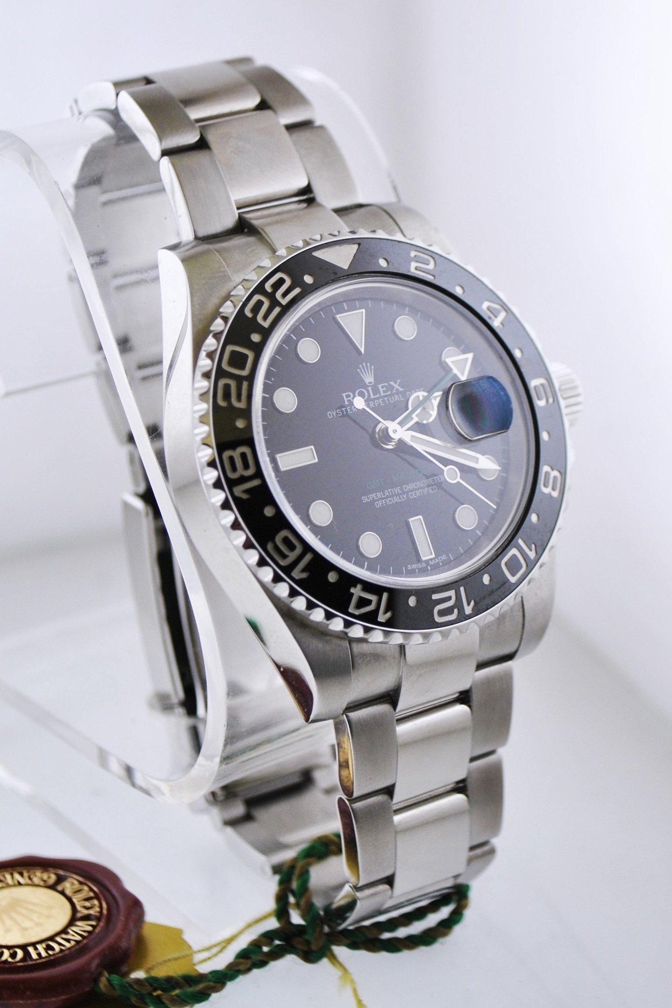 Rolex GMT-Master II Wristwatch Ceramic Bezel Black Dial (1 of 8)