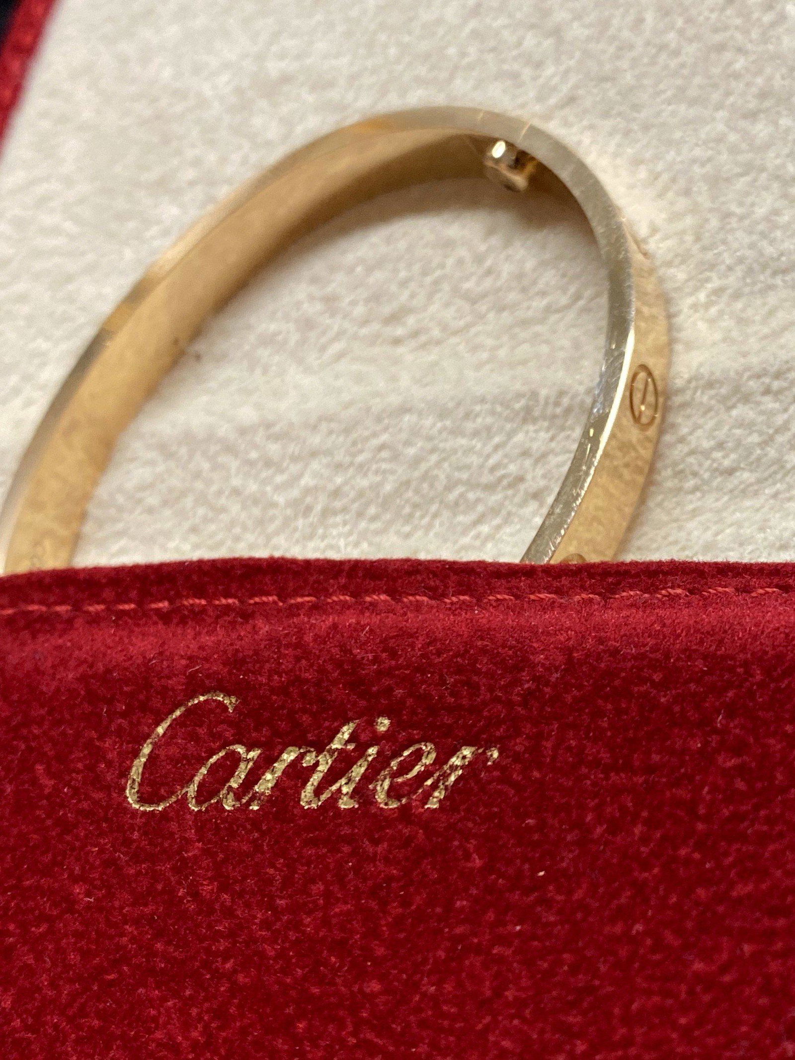 CARTIER Love Bracelet 18K Rose Gold Brand New in Box - $7.5K Value w/ Certificate of Authenticity! (1 of 6)