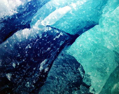 CHRISTOPHER BURKETT, “Blue Glacial Ice, Alaska”, Cibachrome Photograph, c. 1993 - $5K: CHRISTOPHER BURKETT, “BLUE GLACIAL ICE, ALASKA”, C 1993 Item Description: Christopher Burkett was born in 1951 and was reared in the Pacific Northwest. In 1975, while he was a brother in a