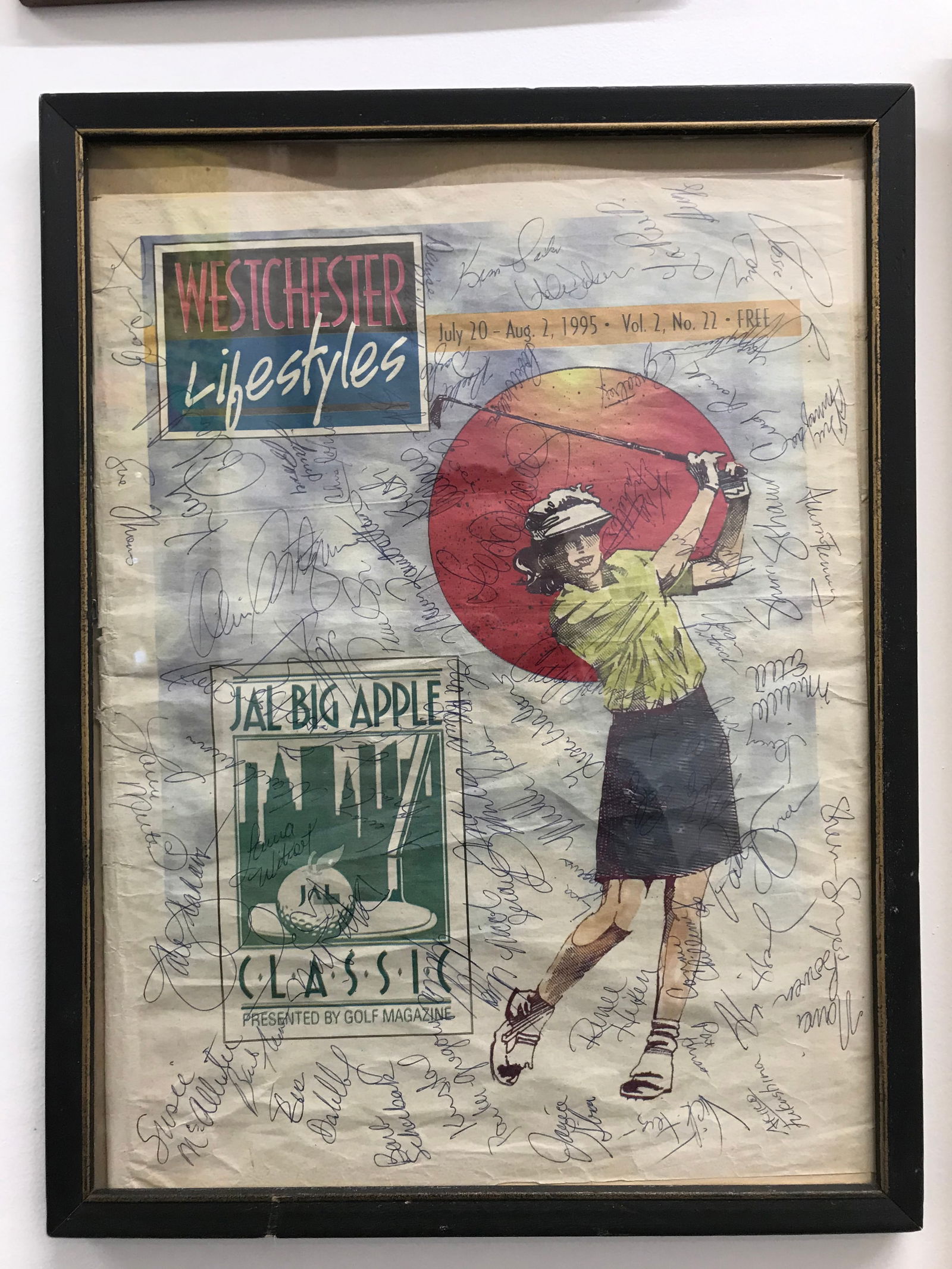 Top 100 Autographed Womenâ€™s National LPGA Tournament Promotional Magazine: Top 100 Womenâ€™s Professional Golf Tournament known as the Sybase Classic held during the LPGA Tour for twenty years from 1990 to 2009. The event was originally called the "Big Apple Classic" wh