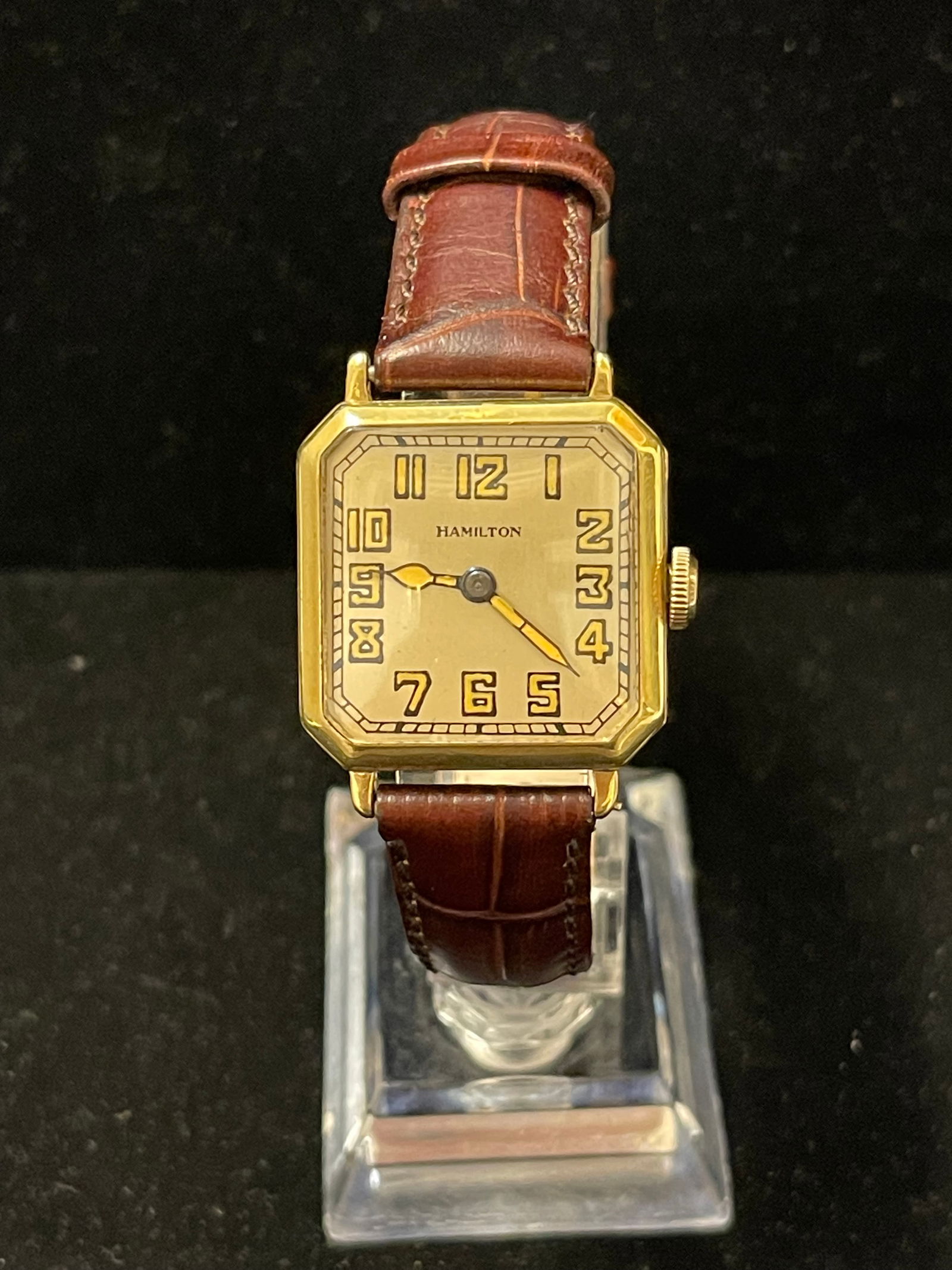 HAMILTON Rare Men's Solid Yellow Gold Mechanical Wrist Watch - $10K APR w/ COA!! (1 of 7)