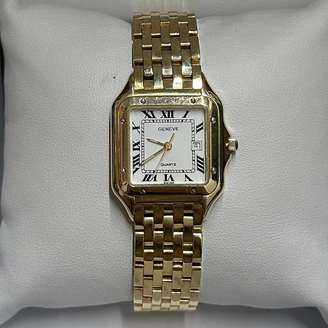 GENEVE Very Rare Cartier Panthere Style Solid Yellow Gold Watch-$20K APR w/ COA! (1 of 6)
