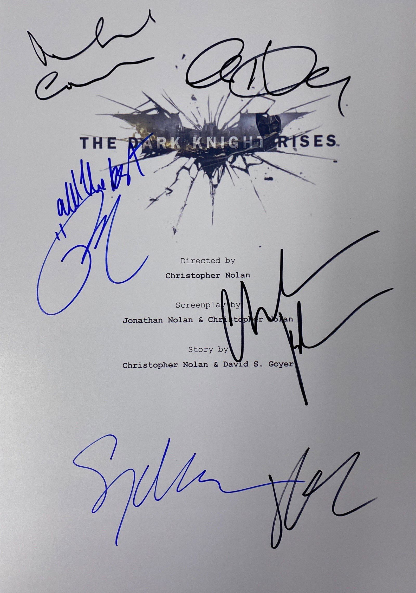 Christian Bale Autograph Signed Dark Knight Rises (1 of 1)