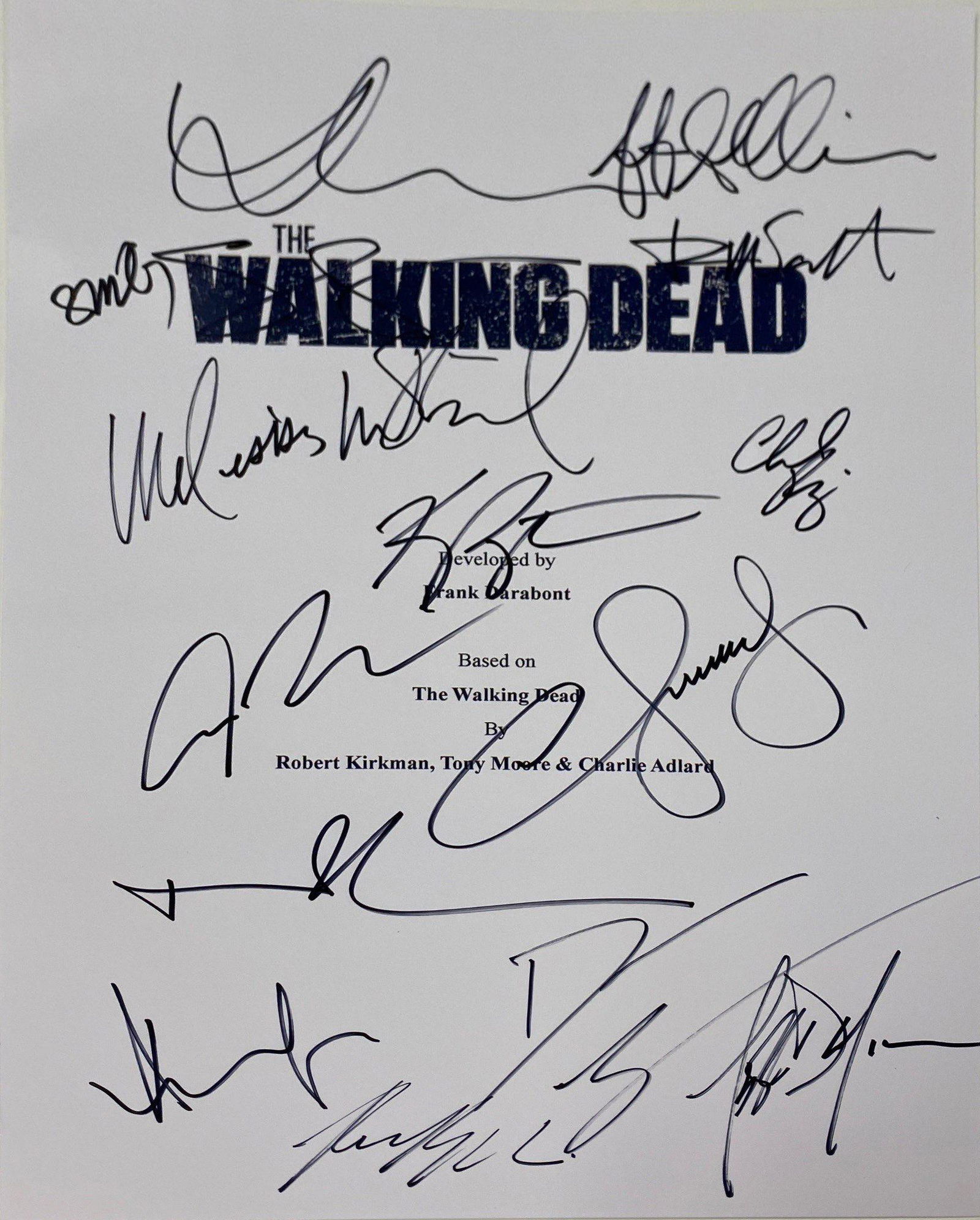 Autograph Signed Walking Dead Script Cover (1 of 1)