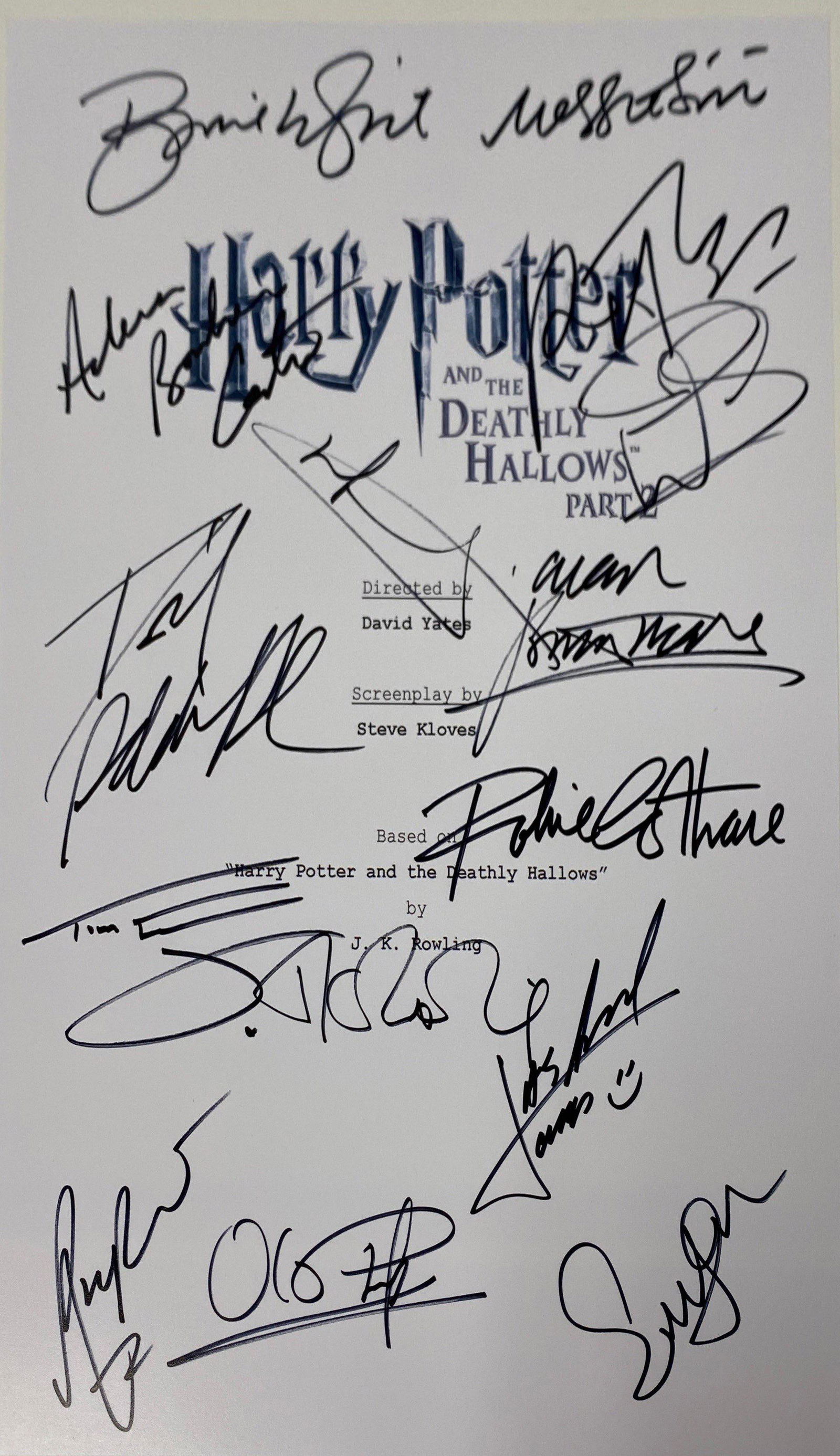 Autograph Signed Harry Potter Deathly Hallows Pt 2 (1 of 1)