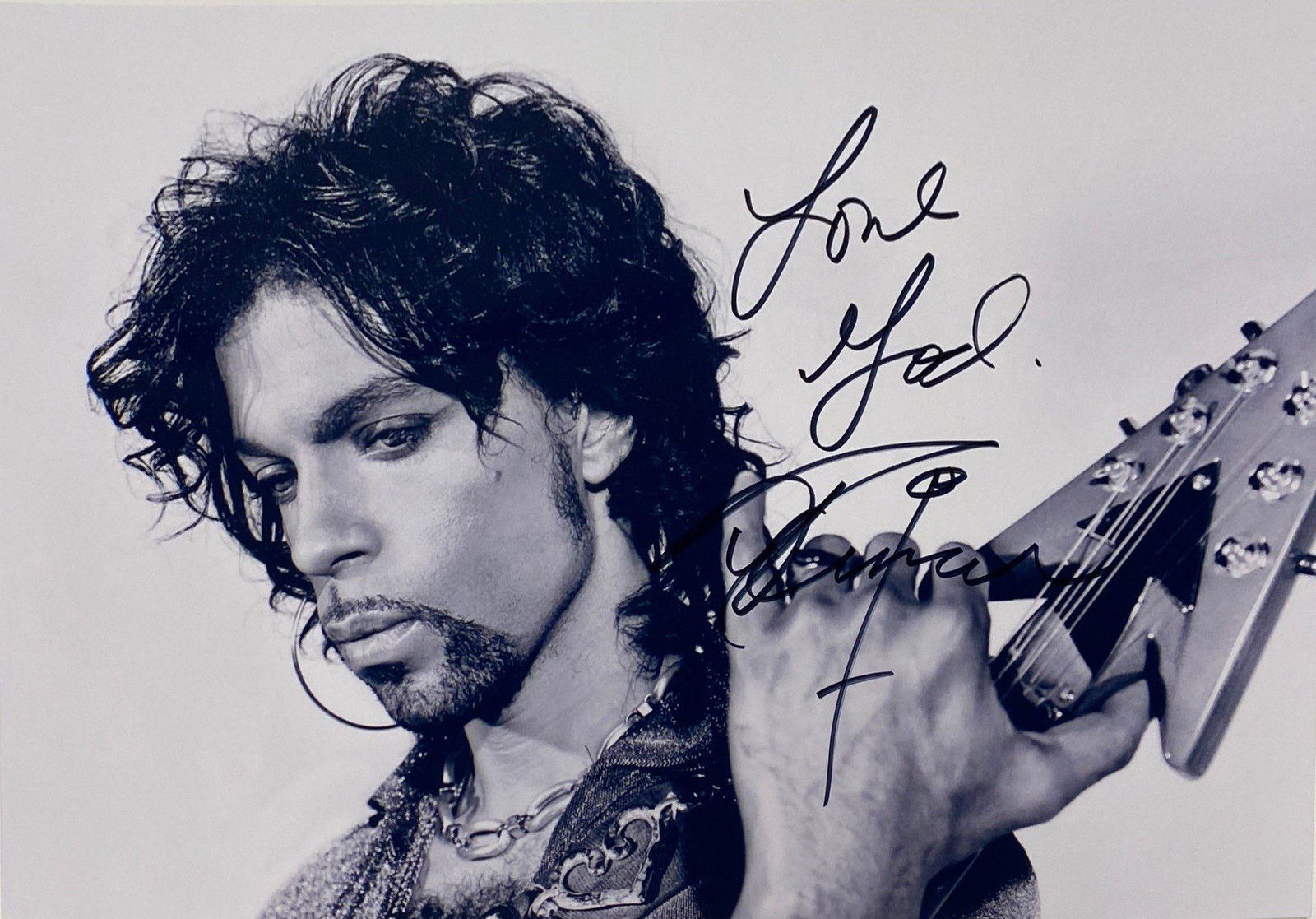 Autograph Signed Prince Photo (1 of 1)