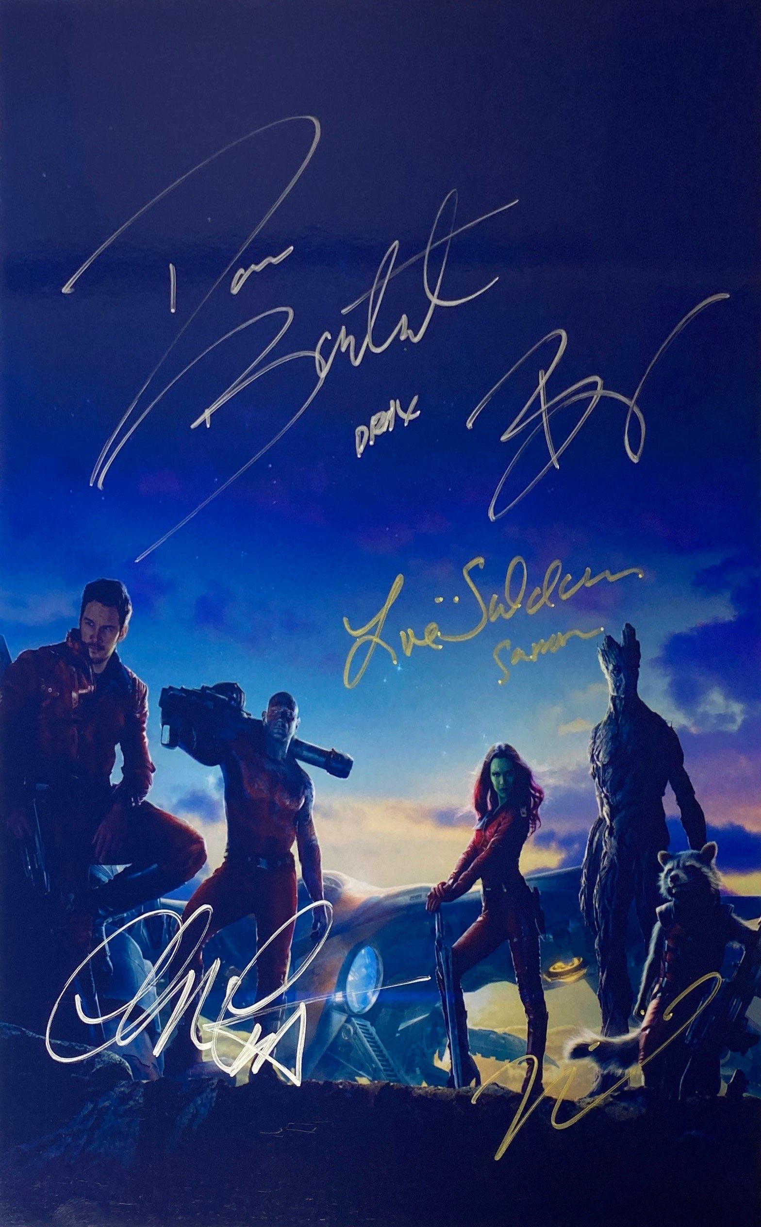 Autograph Signed Guardians of the Galaxy Photo (1 of 1)