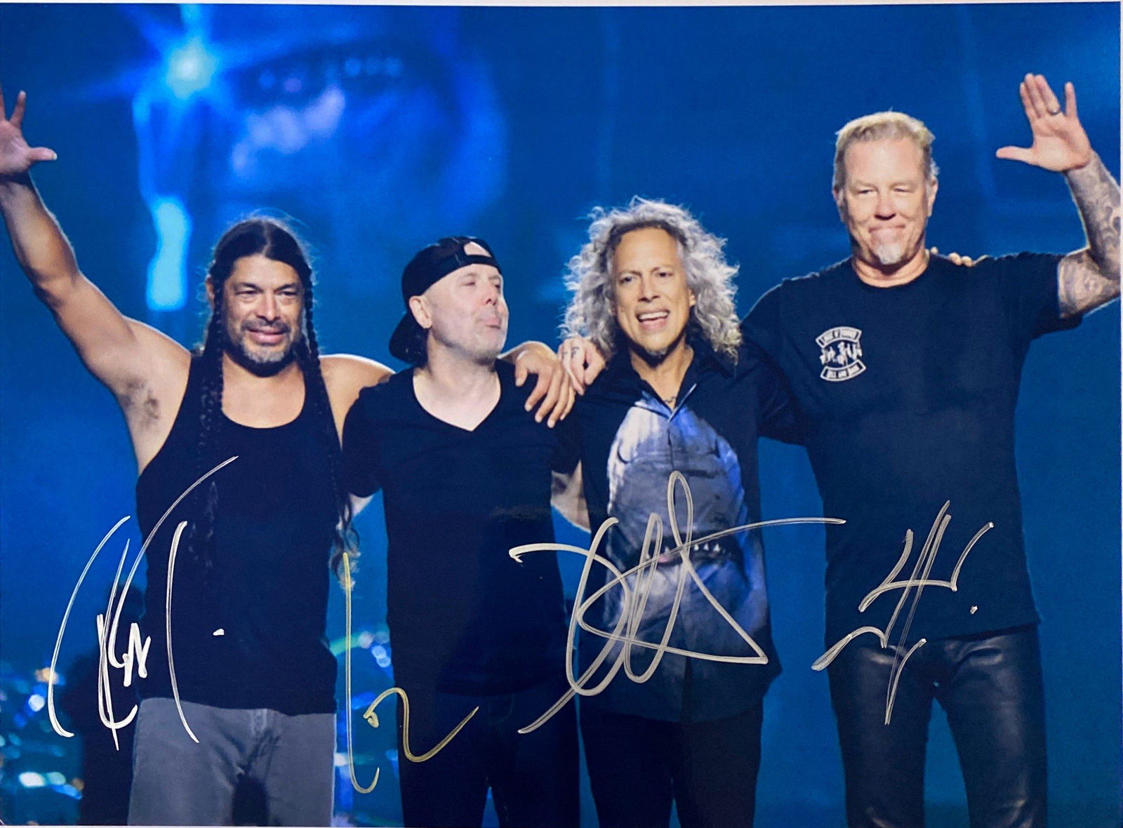 Autograph Signed Metallica Kirk Hammett Photo (1 of 1)