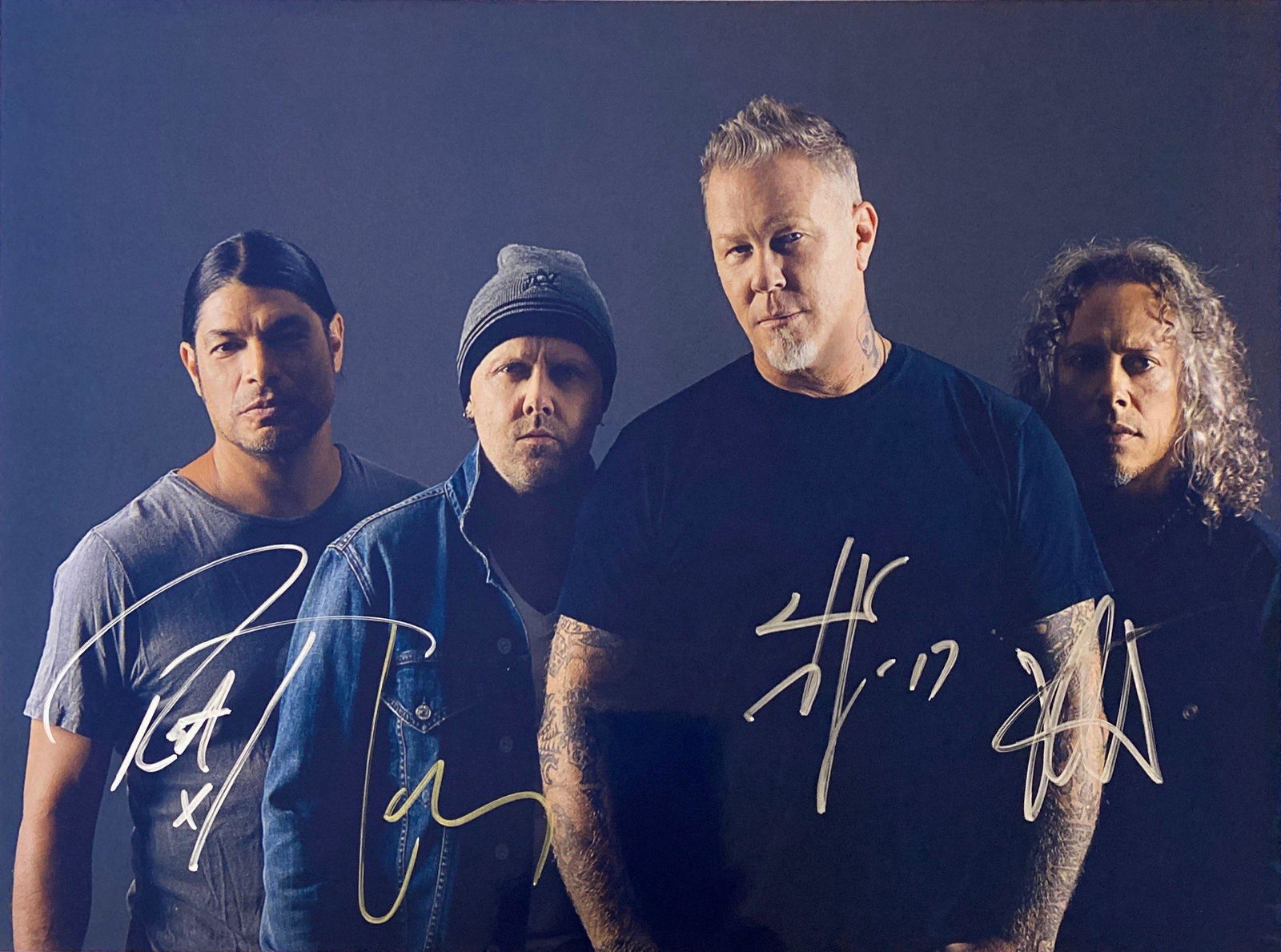 Autograph Signed Metallica Kirk Hammett Photo (1 of 1)