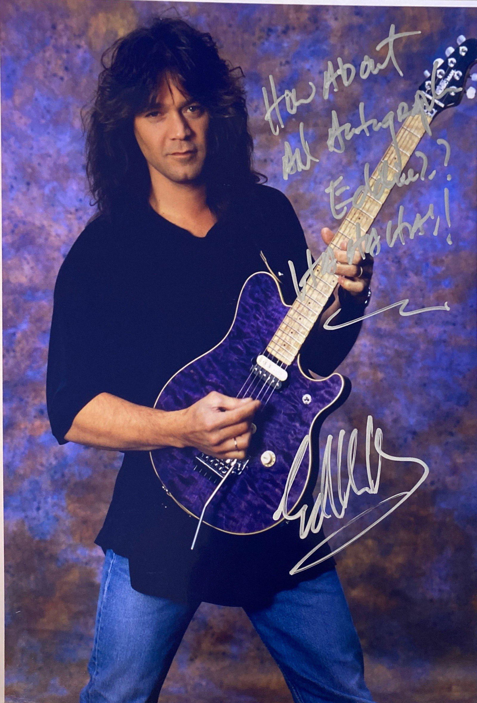 Autograph Signed Eddie Van Halen Photo (1 of 1)