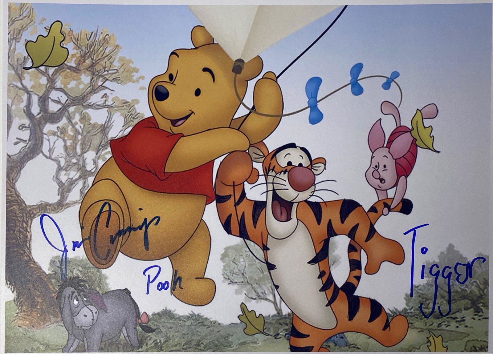 Winnie the Pooh Autograph Signed Photo (1 of 1)