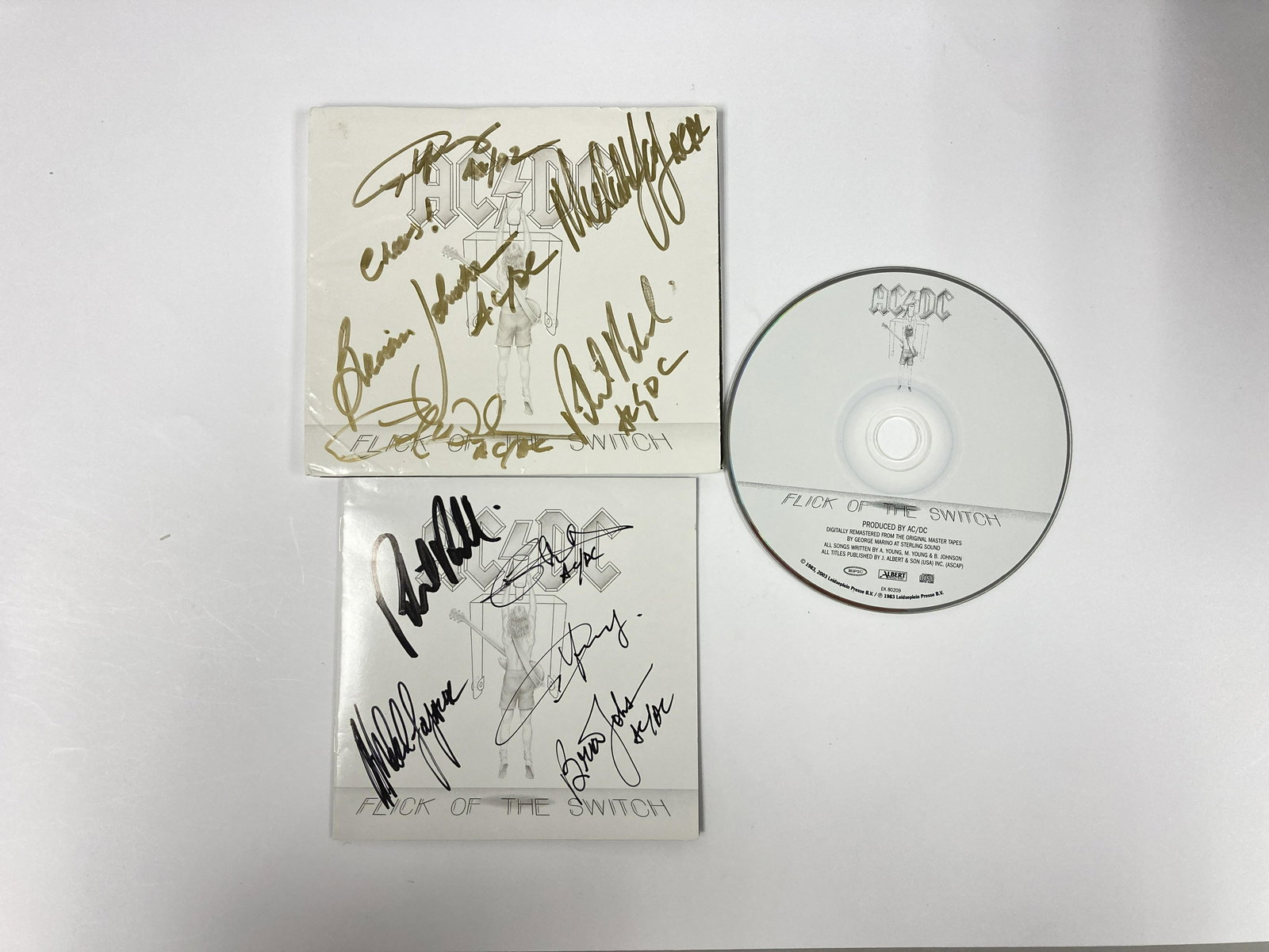 Autograph Signed AC/DC Flick of the Light CD (1 of 1)