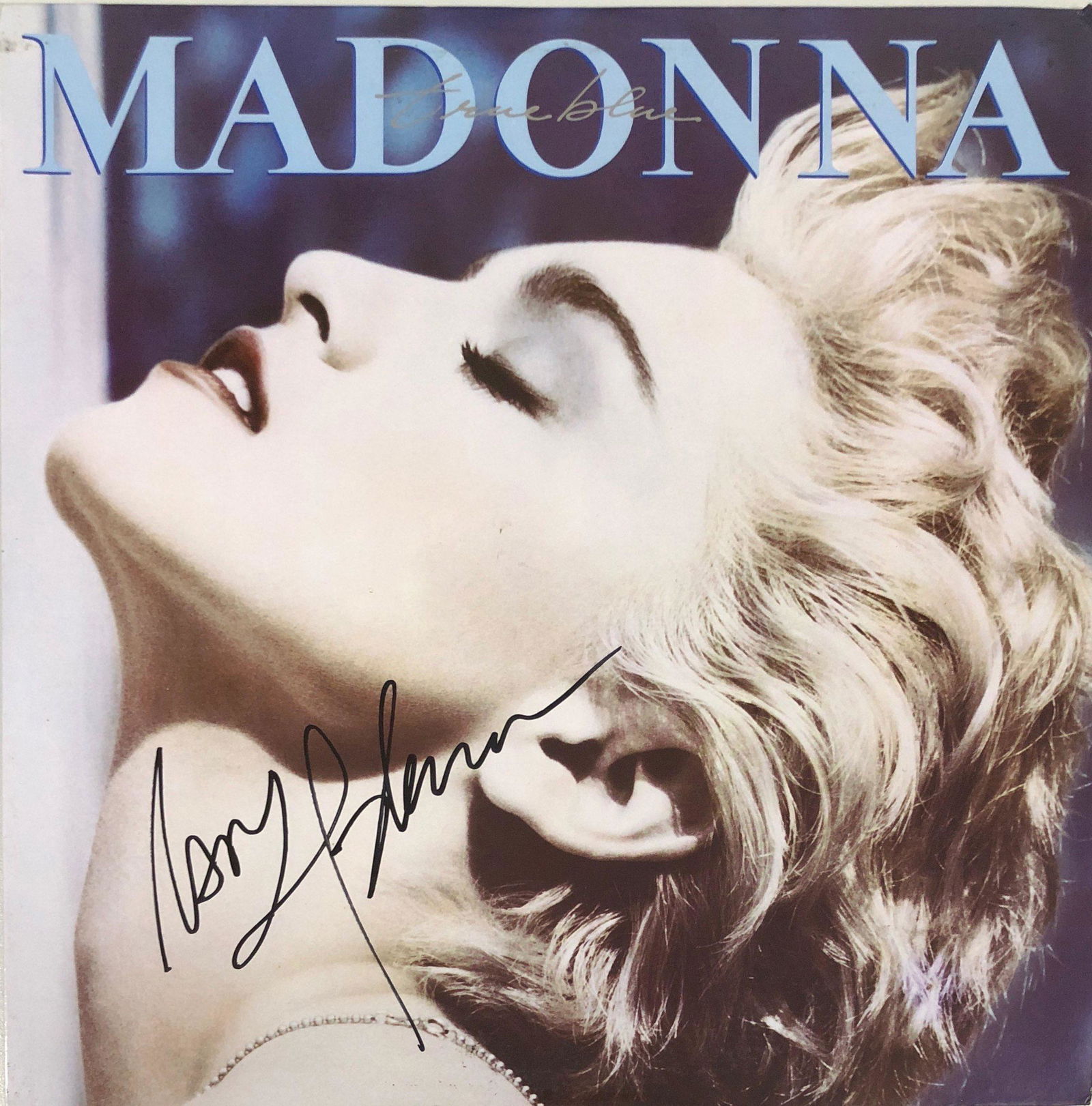 Madonna Autograph Signed True Blue Vinyl (1 of 1)