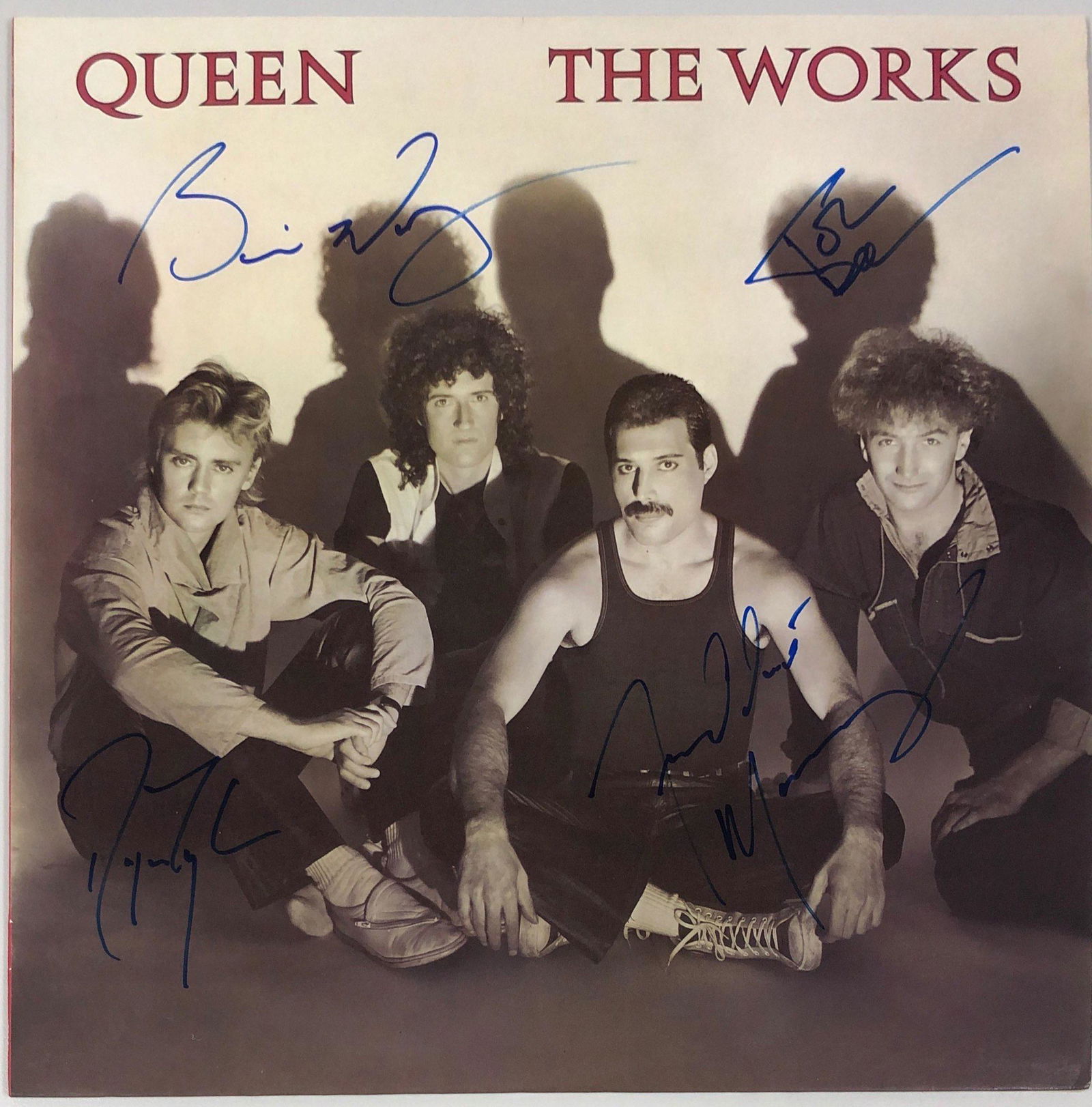 Roger Taylor Autograph Signed Queen The Works Vinyl (1 of 1)