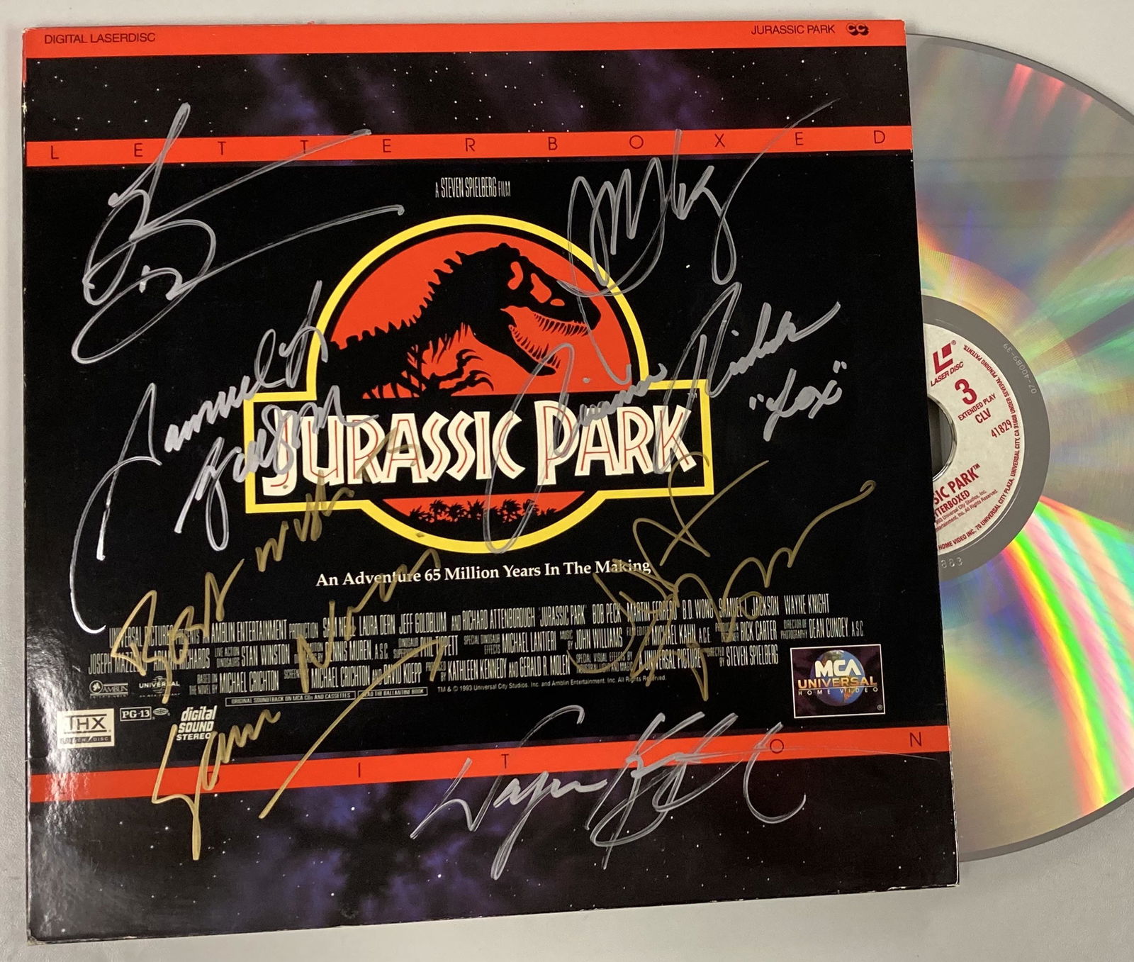 Autograph Signed Jurassic Park Vinyl (1 of 1)