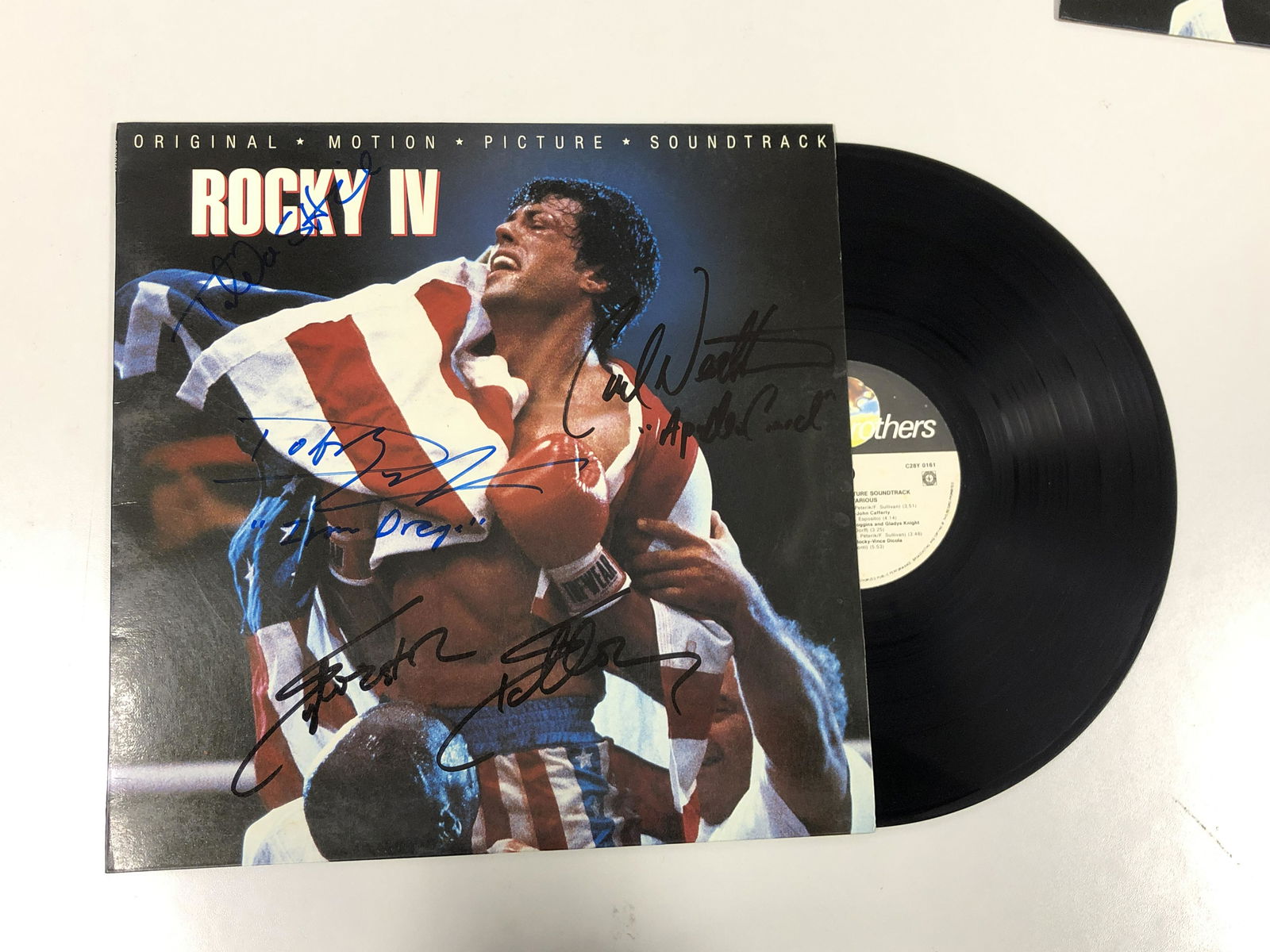 Autograph Signed Rocky IV Vinyl (1 of 1)