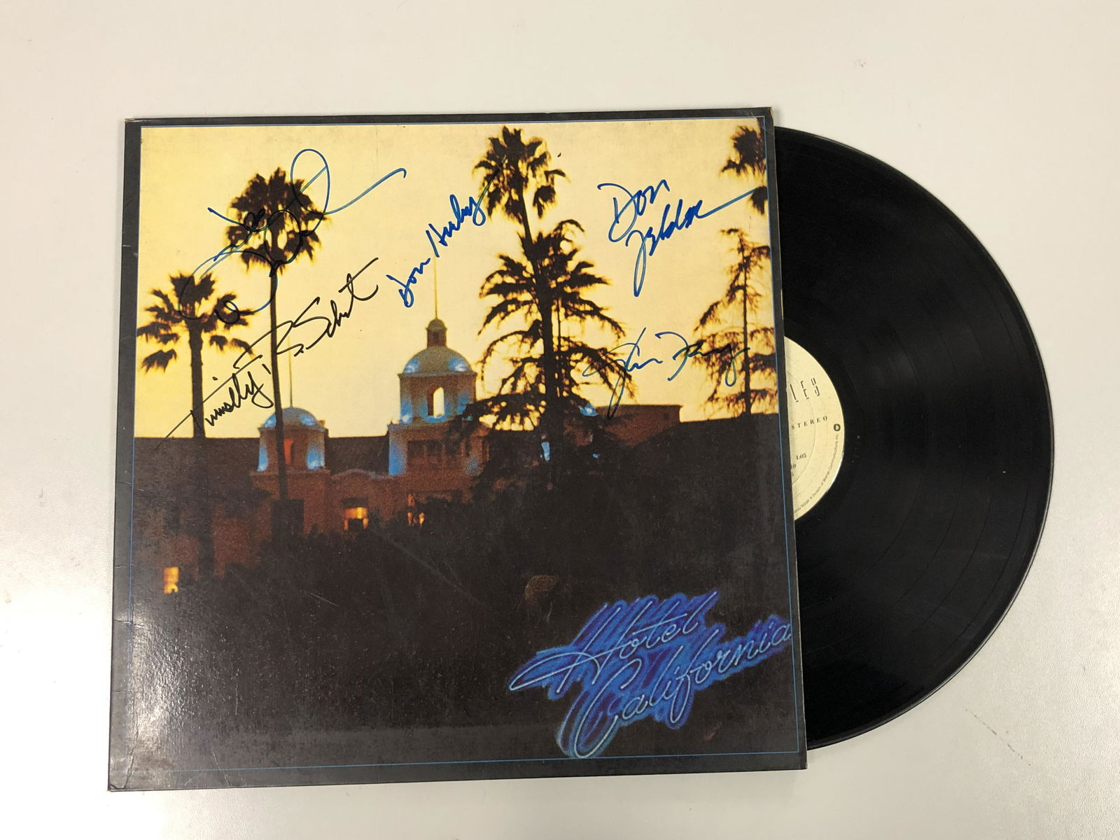 Autograph Signed Eagles Hotel California Vinyl (1 of 1)