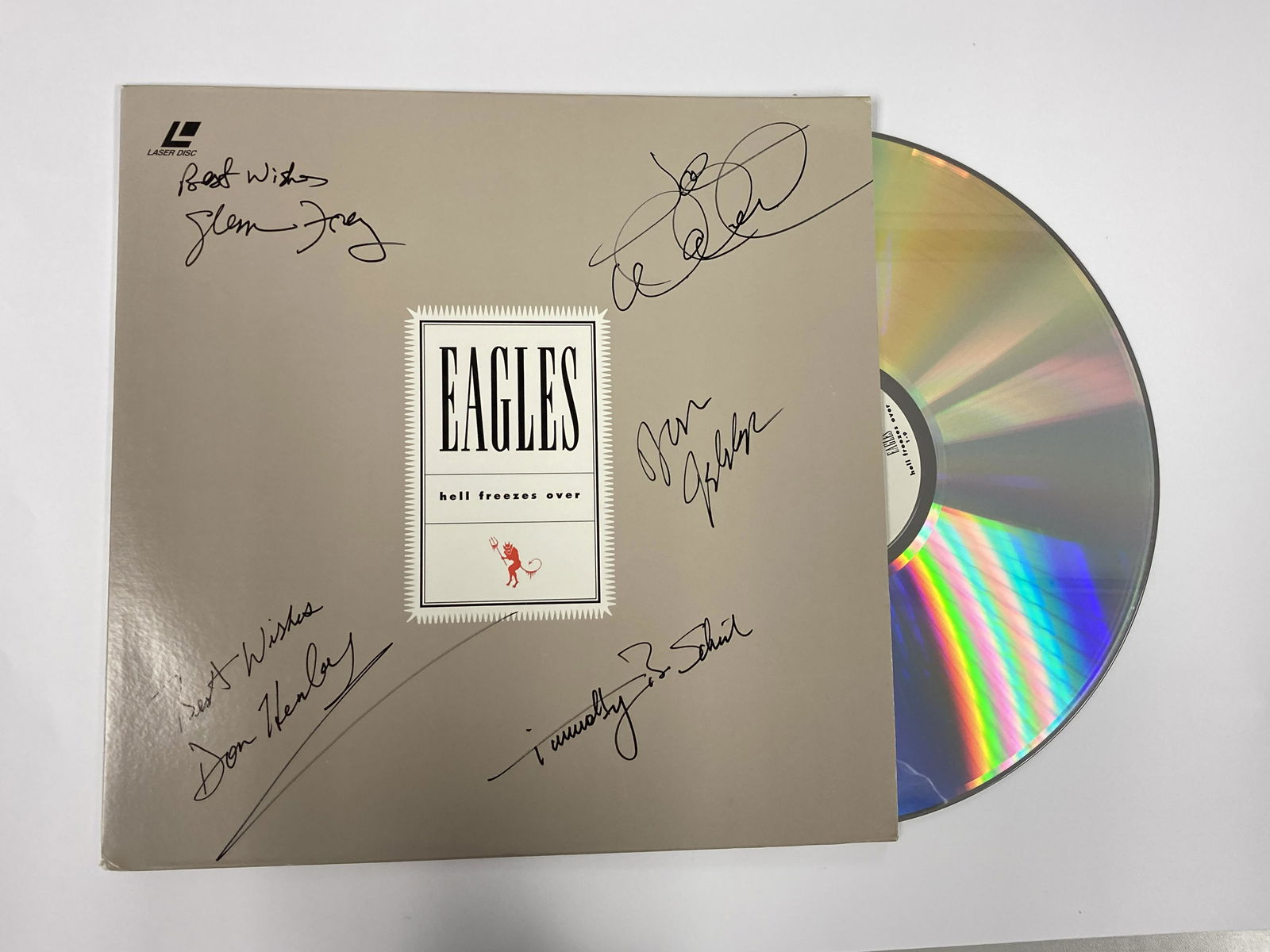 Autograph Signed Eagles Hell Freezes Over Vinyl (1 of 1)