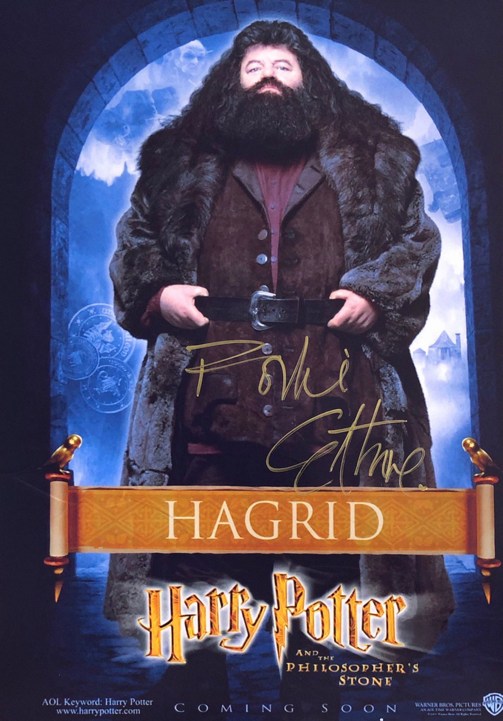 Robbie Coltrane Harry Potter Sorcerer's Stone SIGNED: Autographed by:Robbie ColtraneSize: 8" x 10"Unframed Vertified and Excellent Condition. Please read our Terms and Condition before bidding.