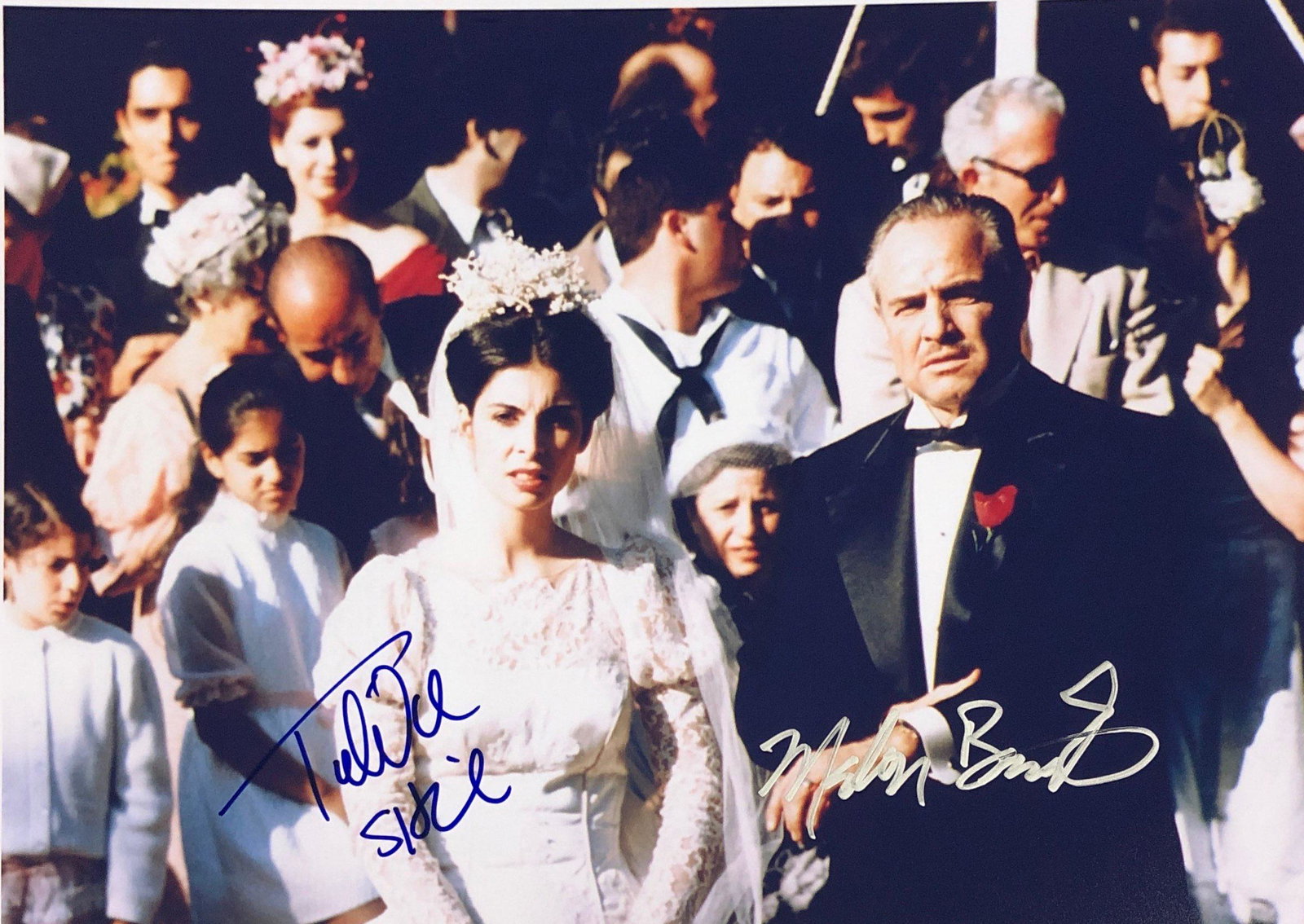 Godfather Marlon Brando Signed Photo: Autographed by:Marlon Brando, Talia ShireSize: 8" x 10"Authentication Code: PC38250Unframed Vertified and Excellent Condition. Please kindly read our Terms and Conditions before bidding.