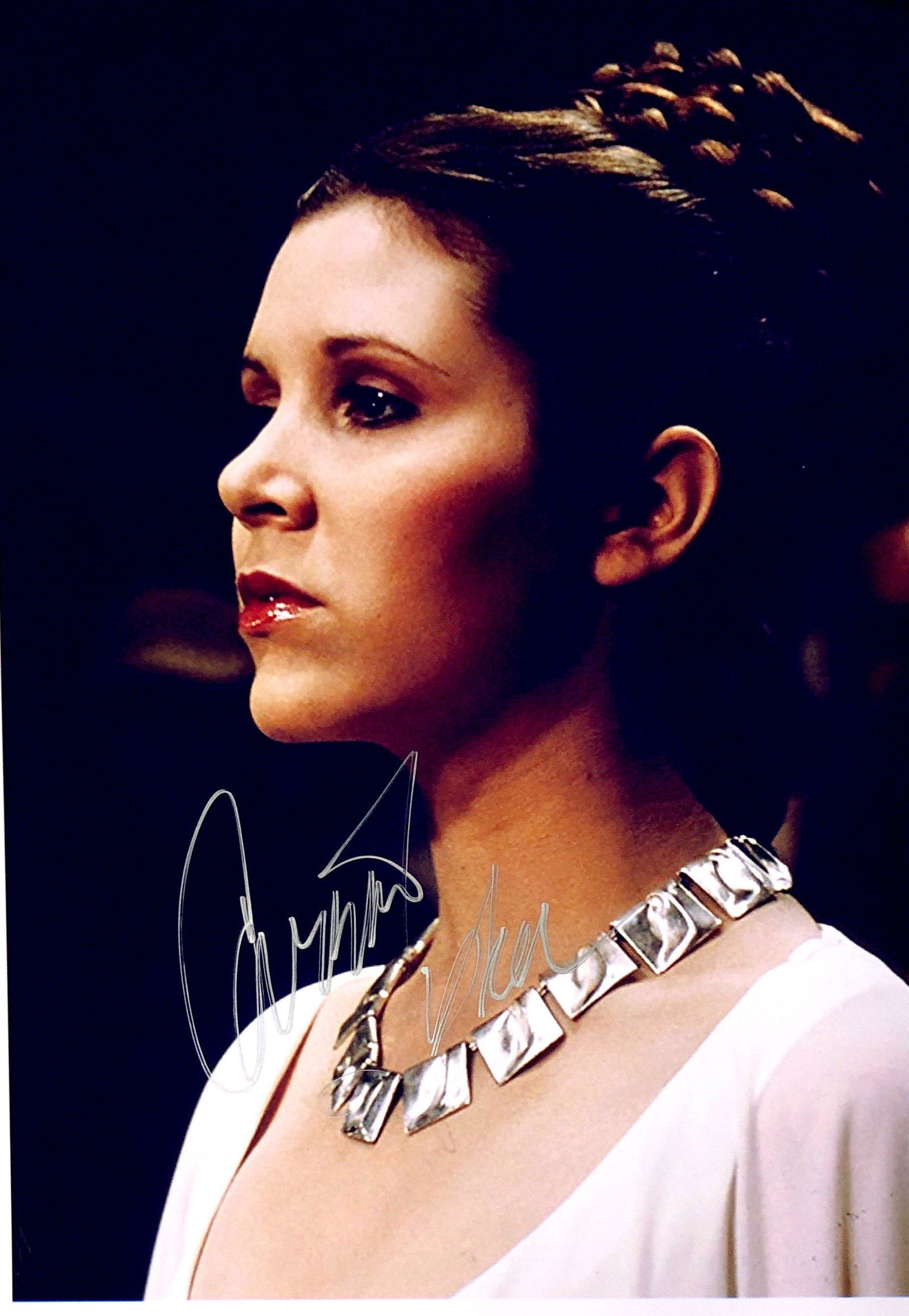 Carrie Fisher Autograph Signed Star Wars Photo (1 of 1)