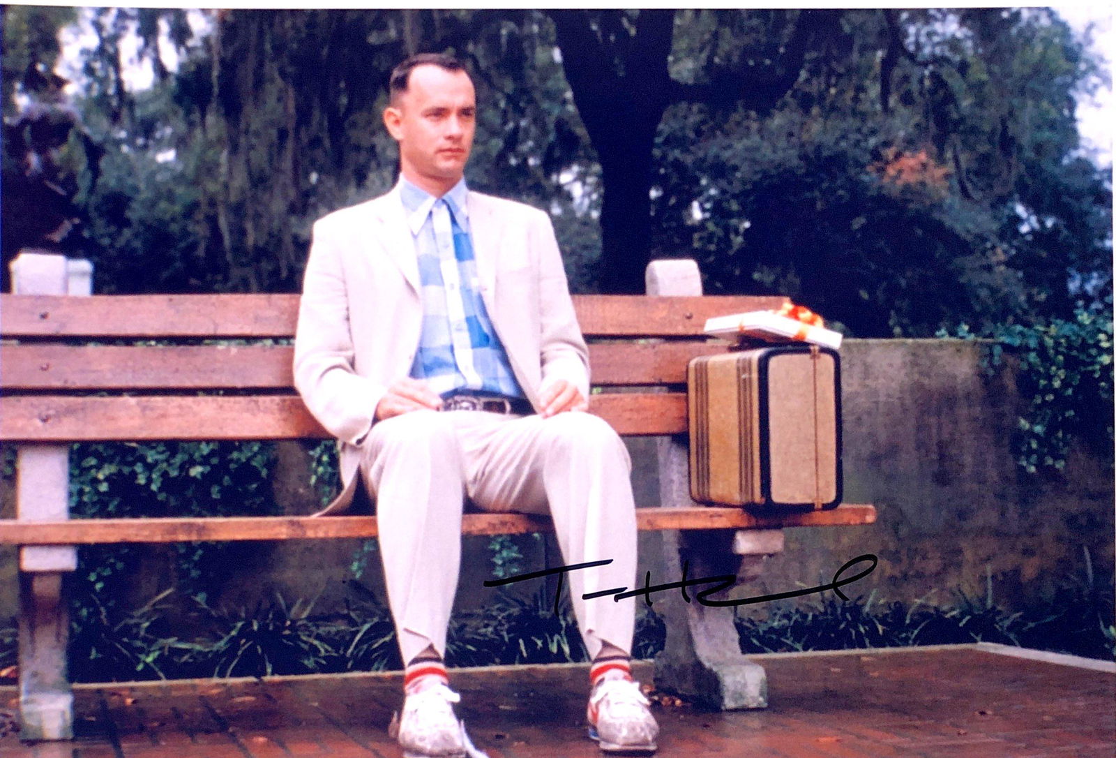Tom Hanks Autograph Signed Forrest Gump Photo (1 of 1)