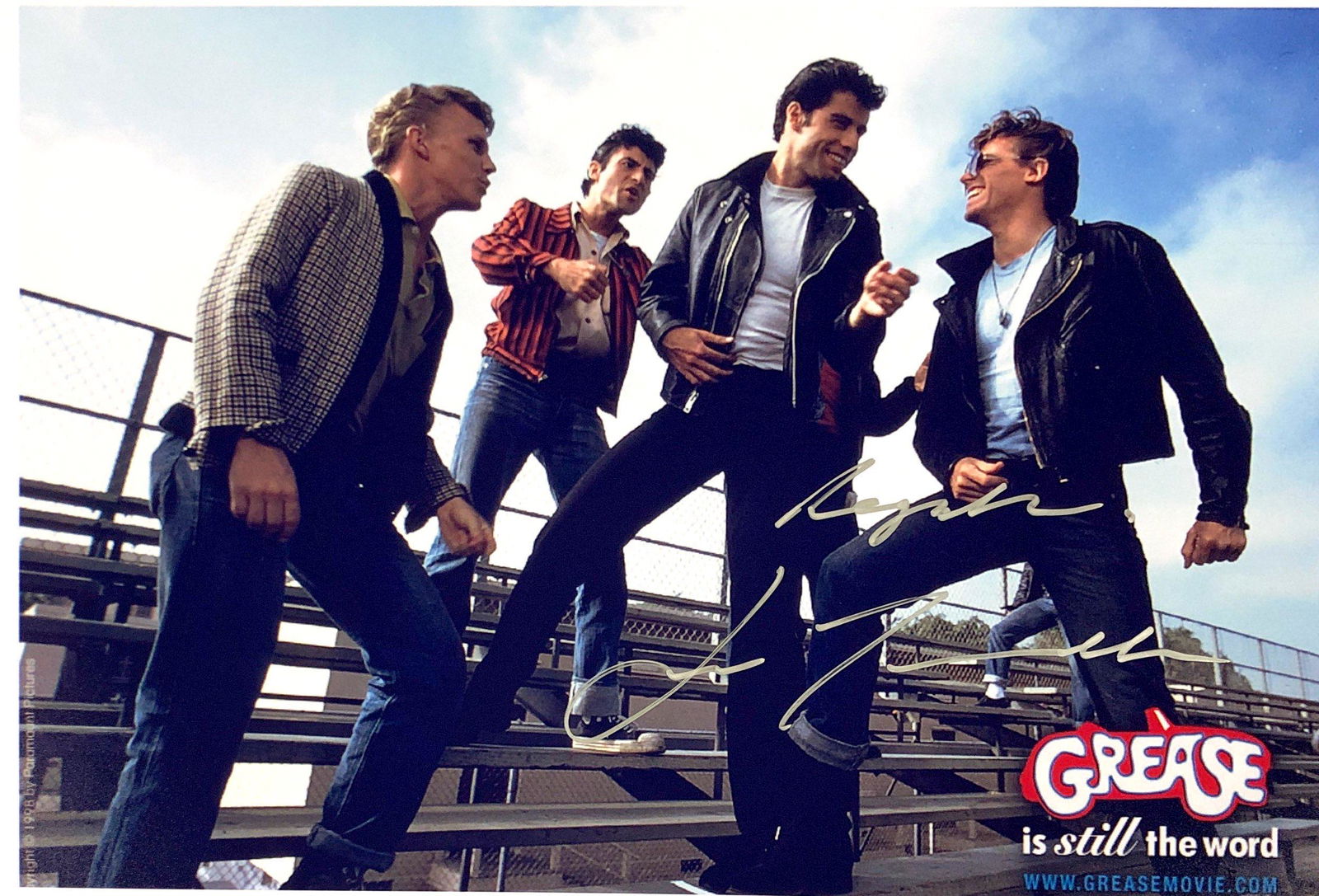 John Travolta Autograph Signed Grease Photo (1 of 1)
