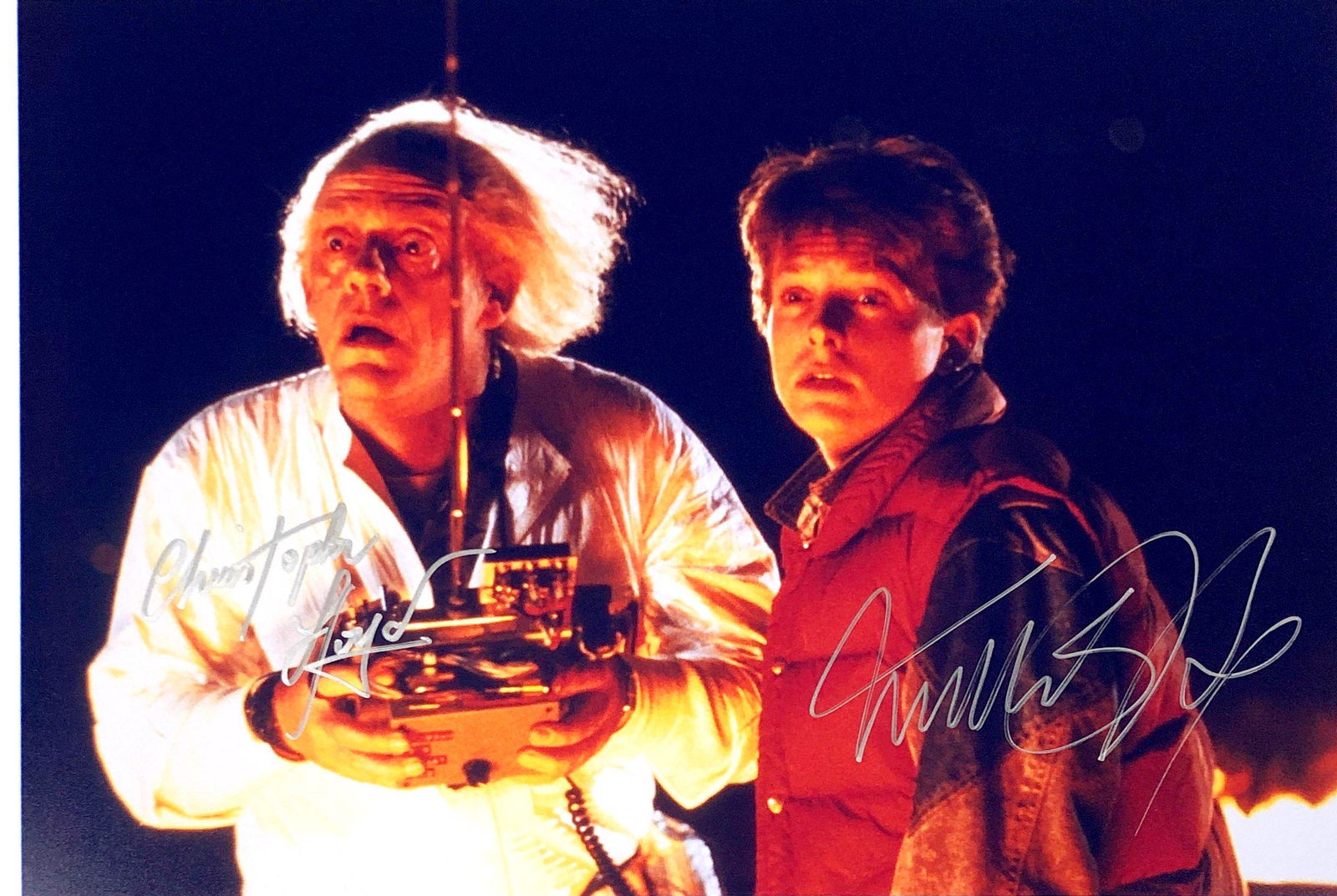 Christopher Lloyd Autograph Signed Back to Future Photo (1 of 1)