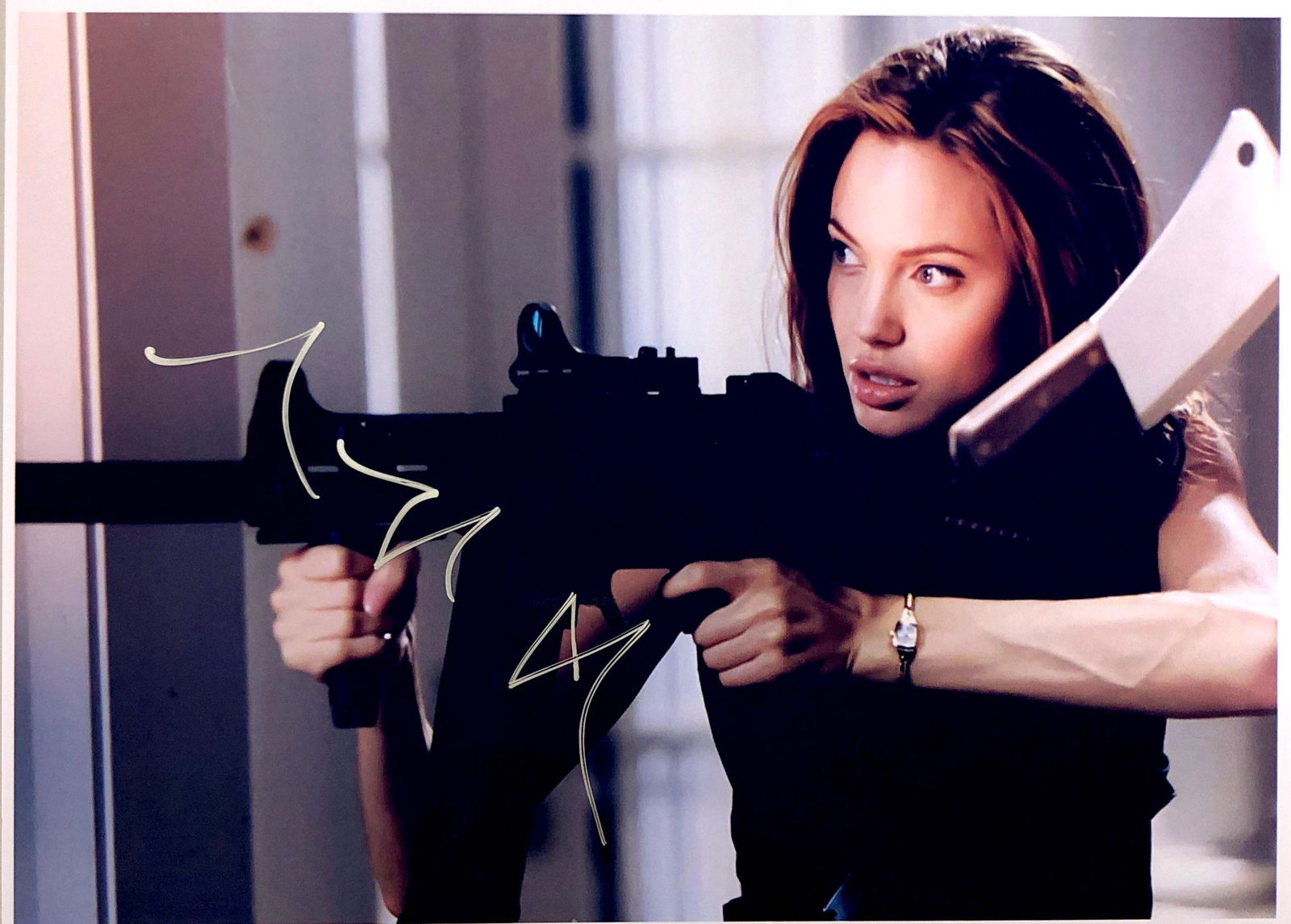Angelina Jolie Autograph Signed Mr Mrs Smith Photo (1 of 1)