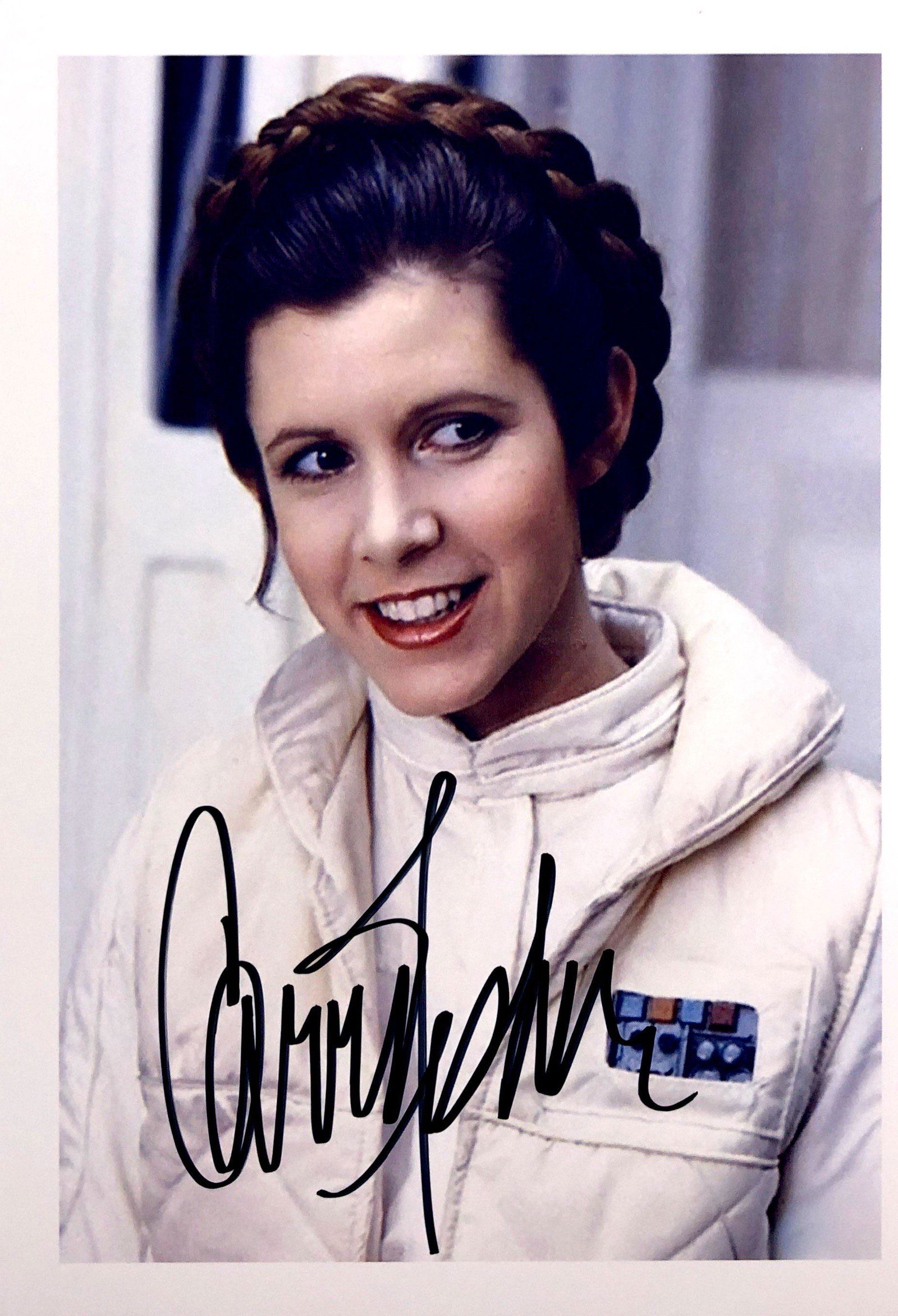 Carrie Fisher Autograph Signed Star Wars Photo (1 of 1)