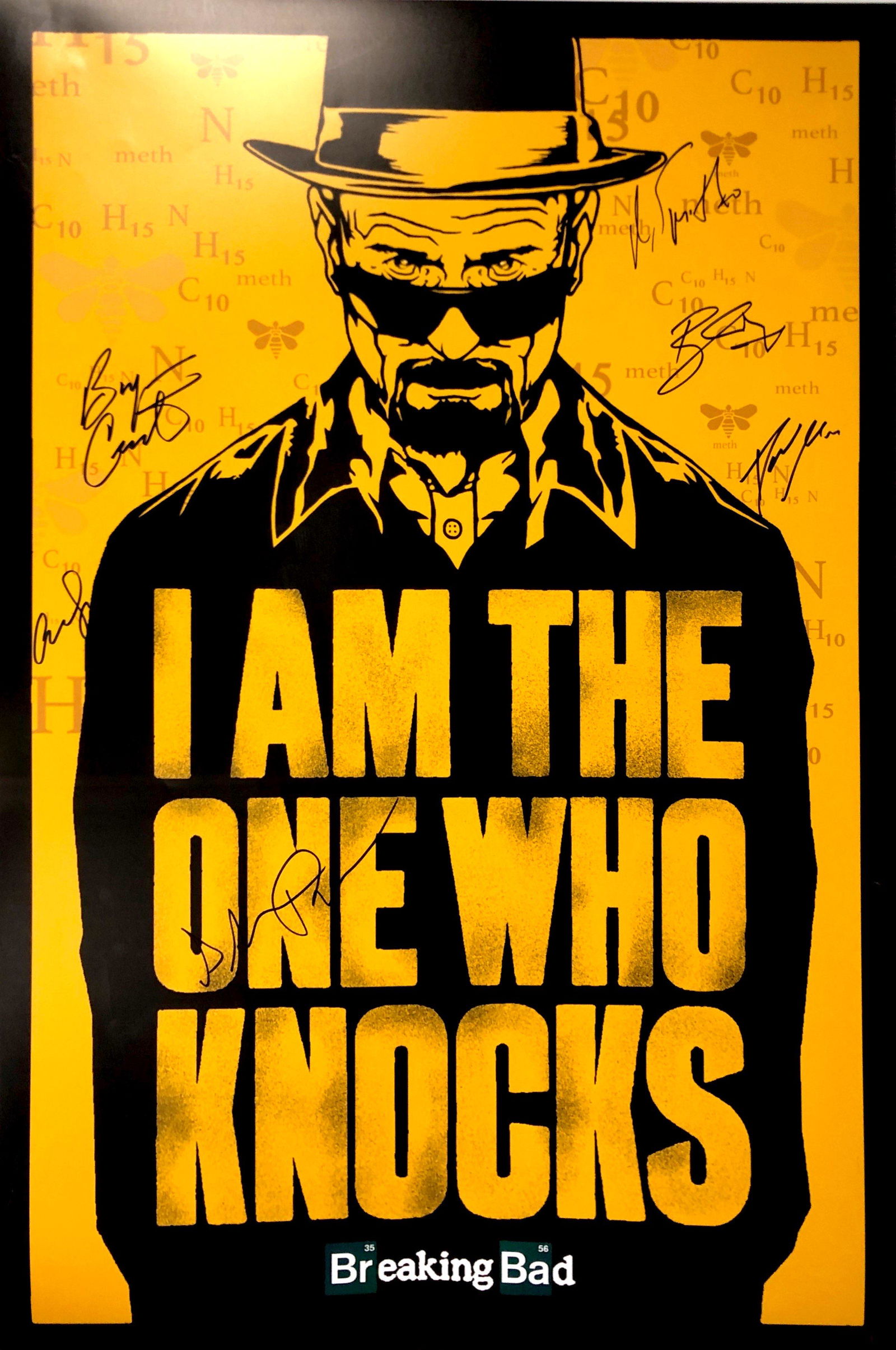 Autograph Signed Breaking Bad Poster (1 of 1)
