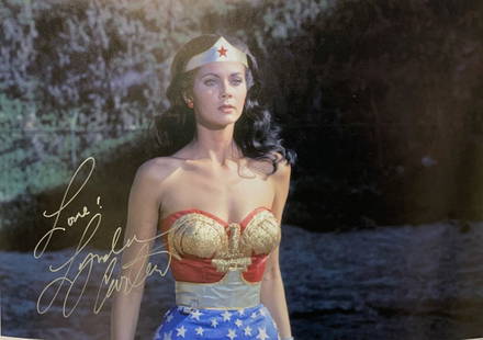 Lynda Carter Autograph Signed Wonder Woman Poster: Category: Autograph CollectiblesAutograph Includes: Lynda CarterSize : 12' x 16'Item is in great condition with no damage, unframed and certified.Please review our Terms and Conditions before