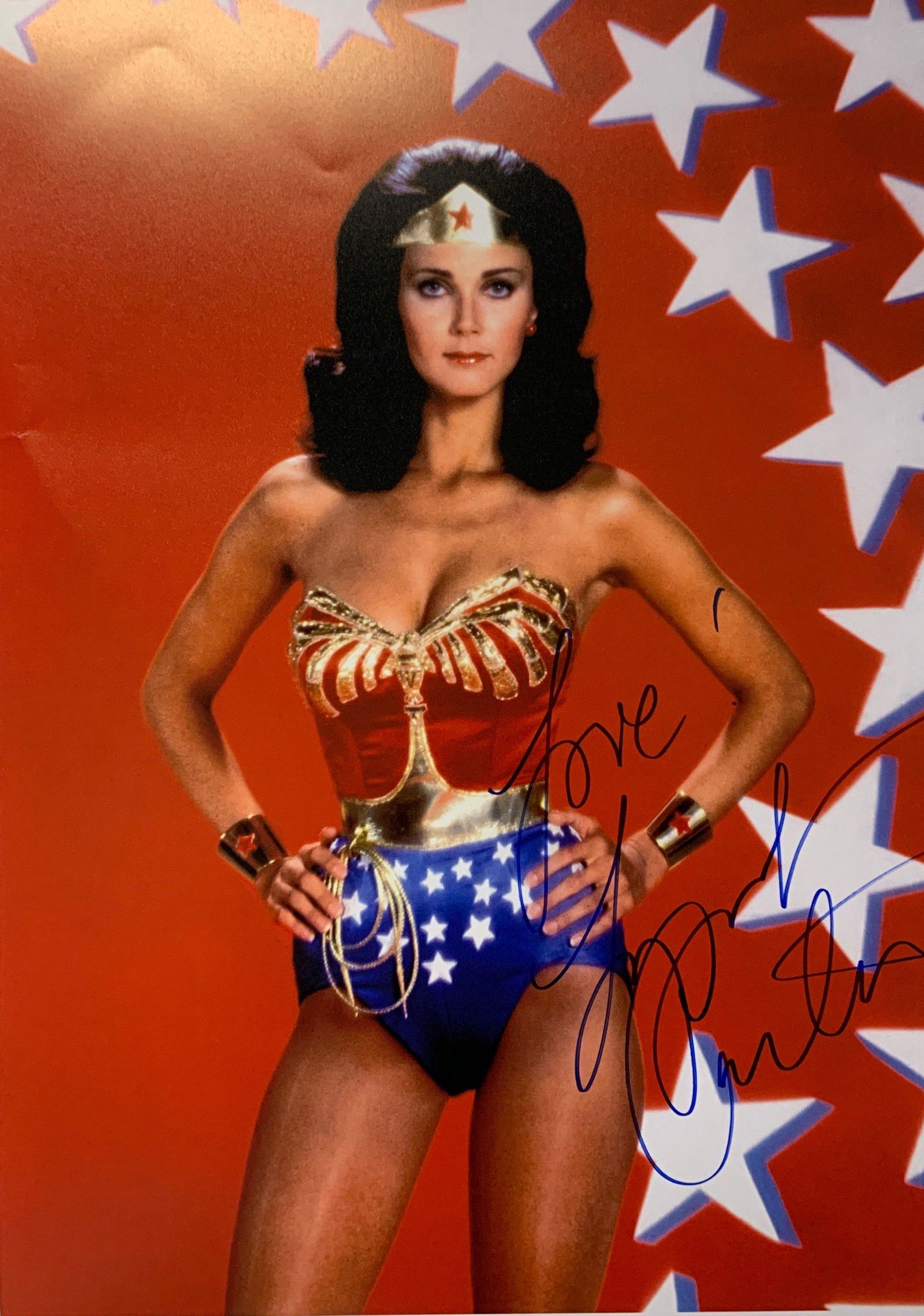 Lynda Carter Autograph Signed Wonder Woman Poster (1 of 1)