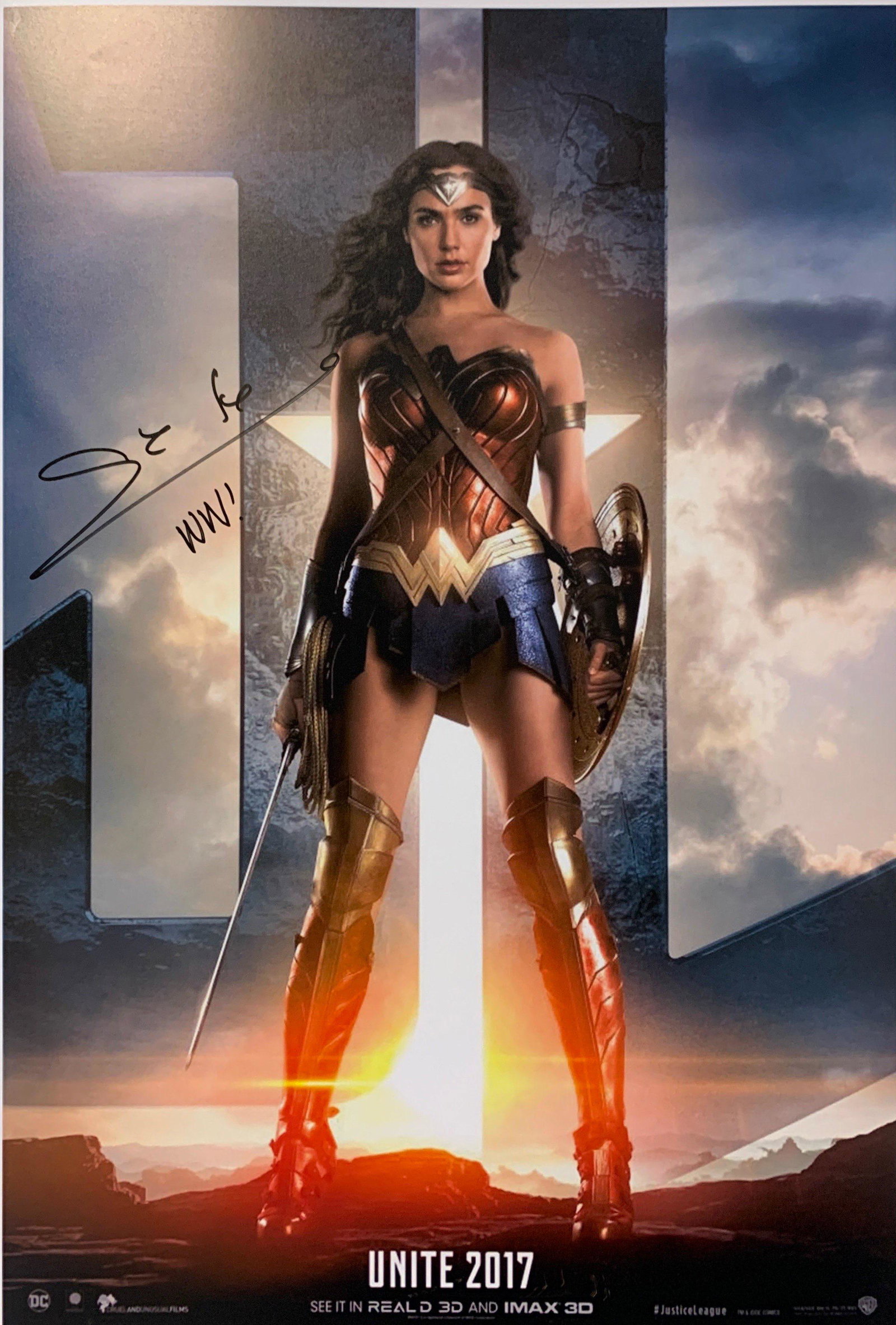 Gal Gadot Autograph Signed Wonder Woman Poster: Category: Autograph CollectiblesAutograph Includes: Gal GadotSize : 18' x 24'Item is in great condition with no damage, unframed and certified.Please review our Terms and Conditions before bidding, al