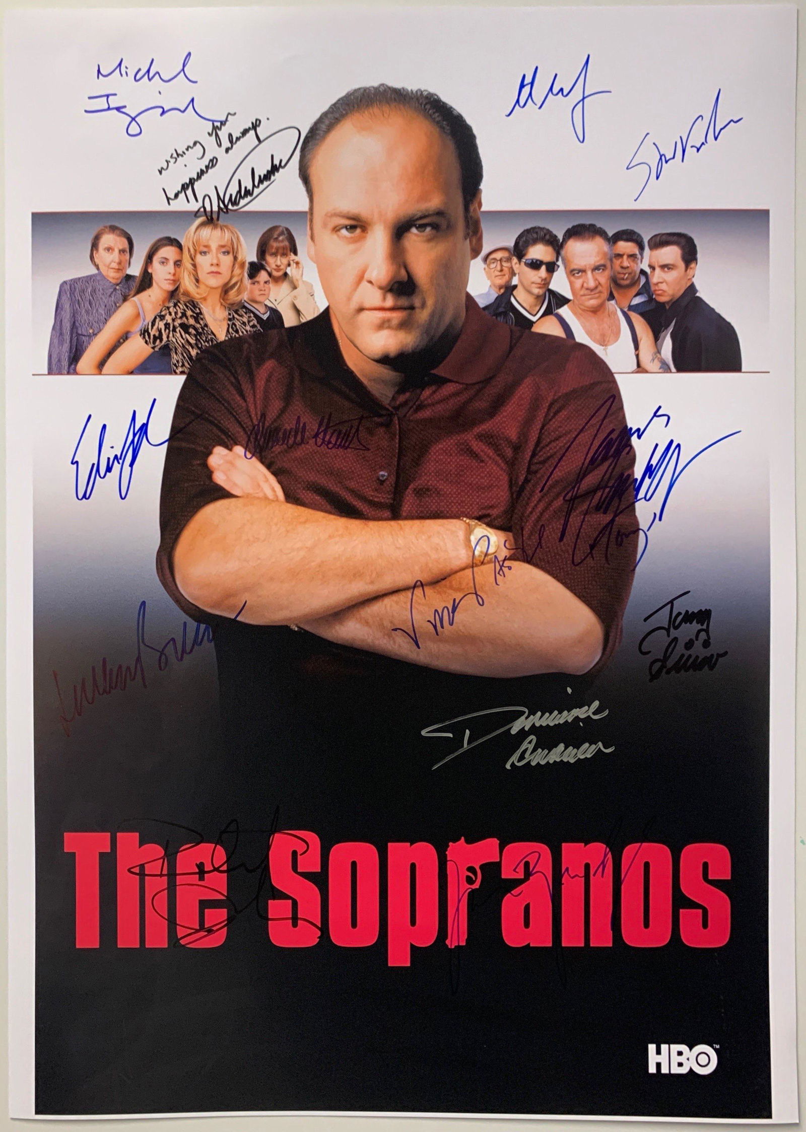 James Gandolfini Autograph Signed Sopranos Poster (1 of 1)