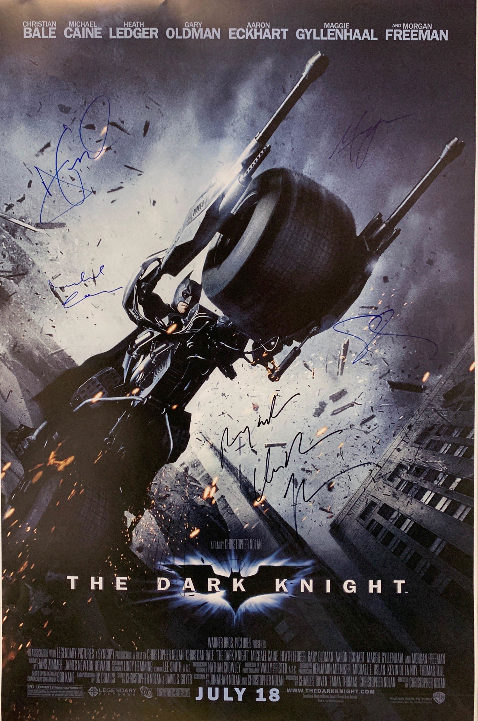 Christian Bale Autograph Signed Dark Knight Poster (1 of 1)