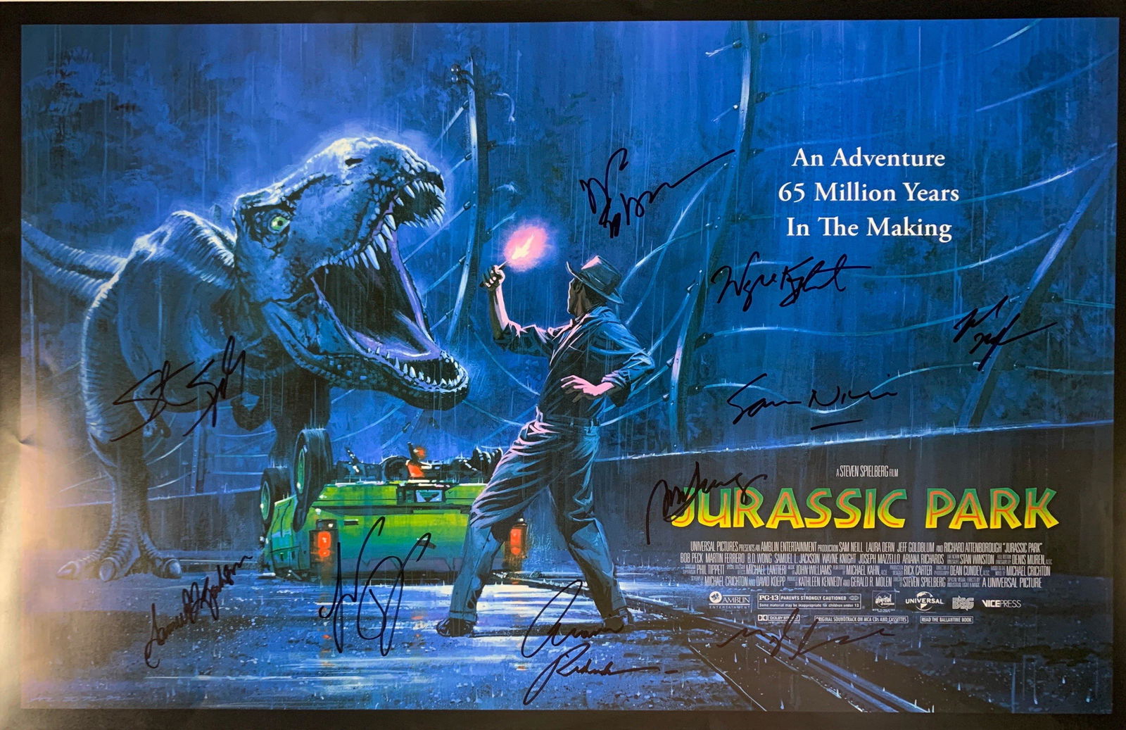 Autograph Signed Jurassic Park Poster (1 of 1)
