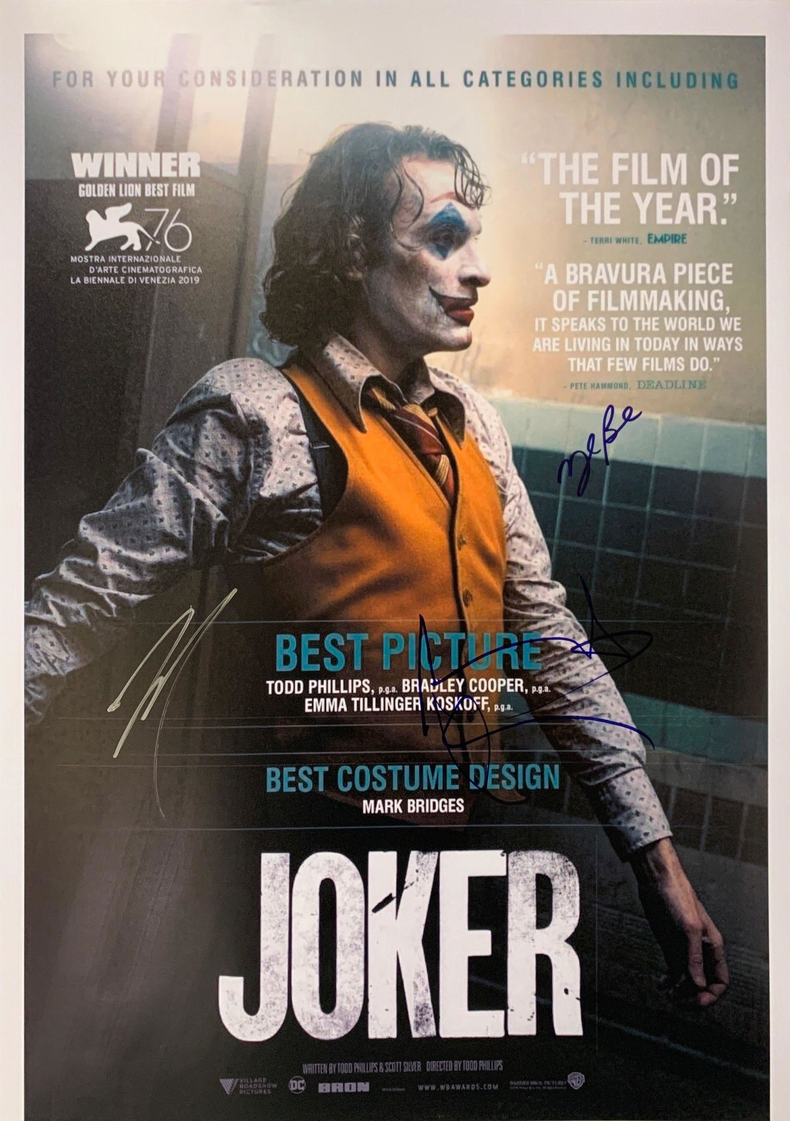 Autograph Signed Joker Poster (1 of 1)
